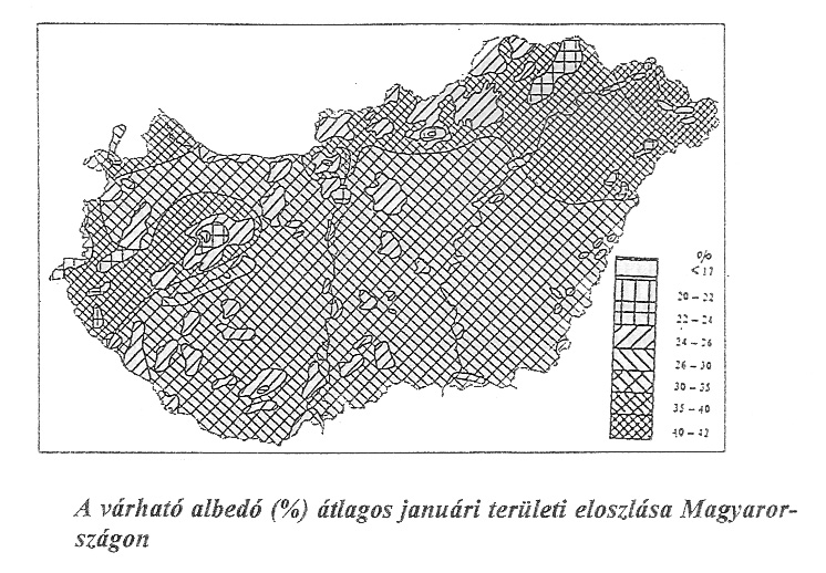 Az albedó sajátos területi