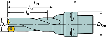 ÚRÁS Cororill 881 ÚRÁS Cororill 881 Cororill 881 4 x c úróátmérő: 14.00-23.50 mm (0.562-0.937") Coromant Capto l1s = programozási hosszúság urattűrés, mm -0.1 mm +0.4 mm (-0.004" + 0.