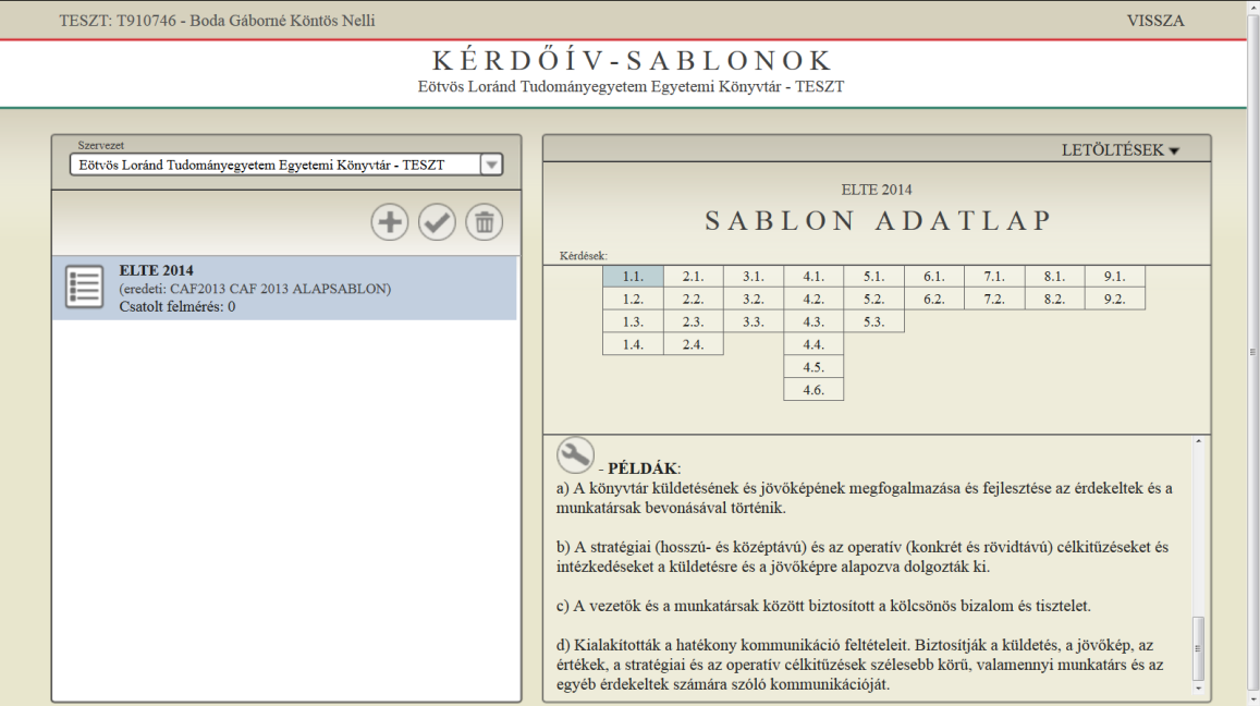 TMT 61. évf. 2014. 7 8. sz. lelő segítő példák beépítésével (1. ábra).