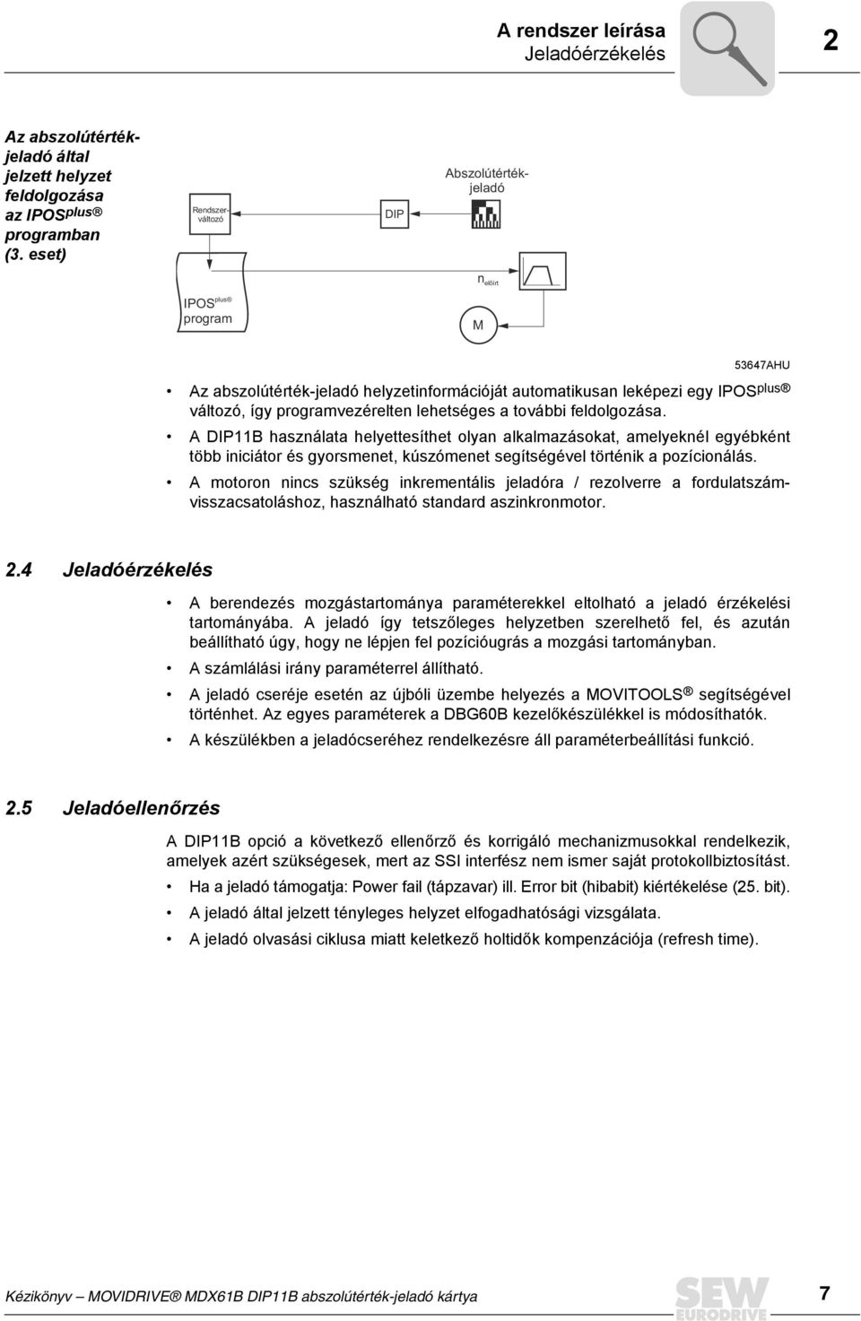 lehetséges a további feldolgozása. A DP11B használata helyettesíthet olyan alkalmazásokat, amelyeknél egyébként több iniciátor és gyorsmenet, kúszómenet segítségével történik a pozícionálás.