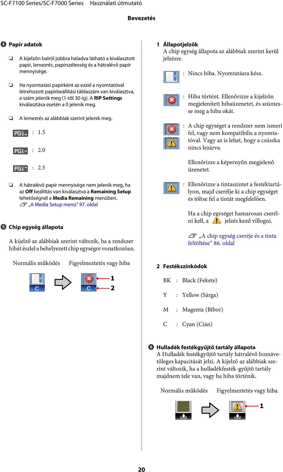 Ha nyomtatási papírként az ezzel a nyomtatóval létrehozott papírbeállítási táblaszám van kiválasztva, a szám jelenik meg (1-től 30-ig). A RIP Settings kiválasztása esetén a 0 jelenik meg.