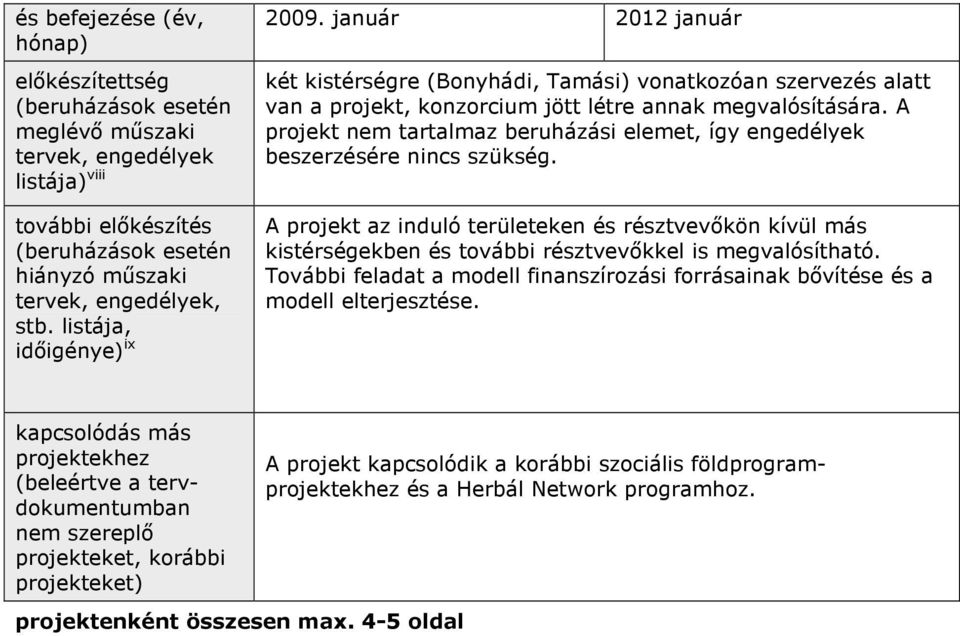 A projekt nem tartalmaz beruházási elemet, így engedélyek beszerzésére nincs szükség.