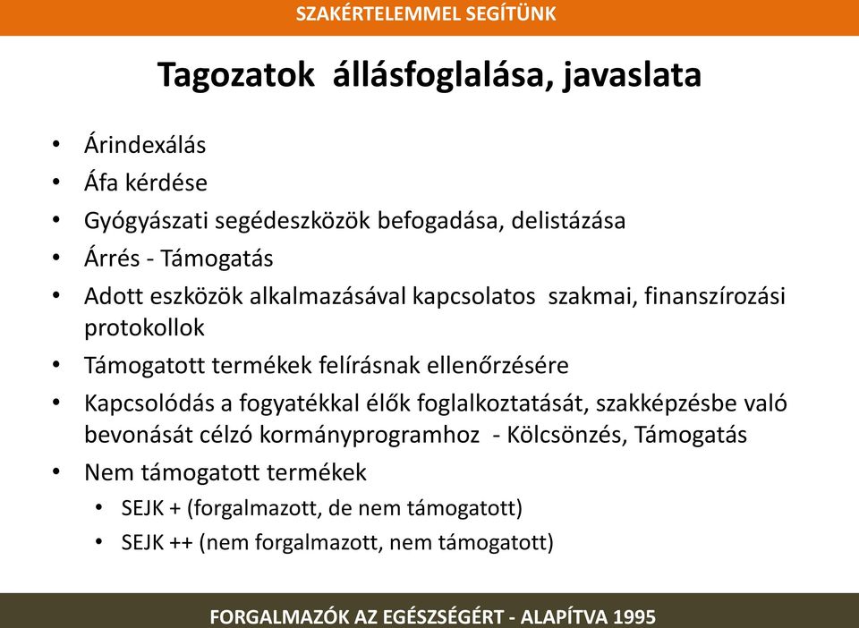 ellenőrzésére Kapcsolódás a fogyatékkal élők foglalkoztatását, szakképzésbe való bevonását célzó kormányprogramhoz -