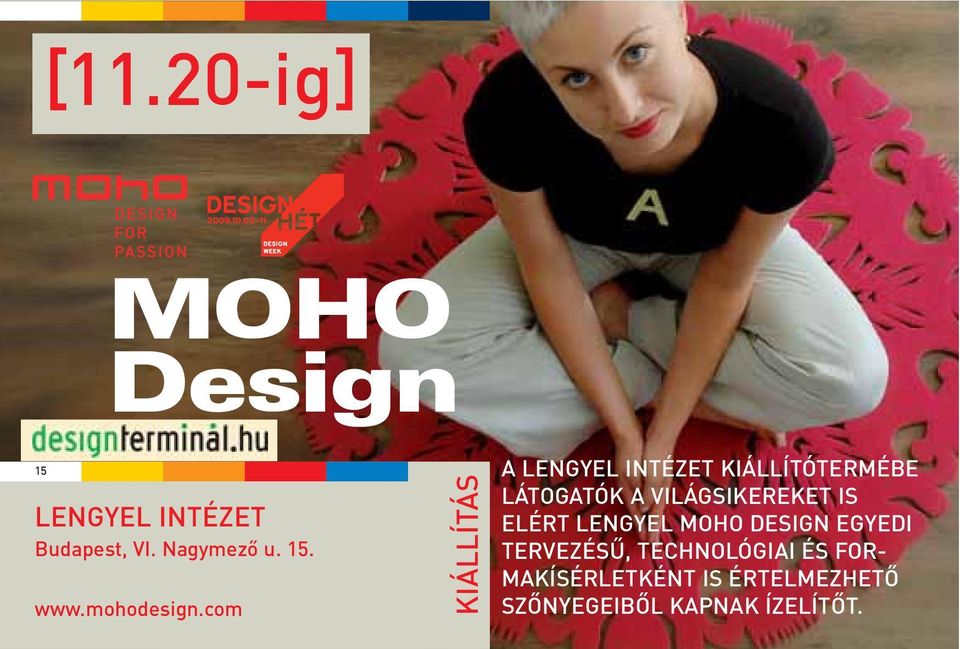 Nagymezõ u. 15. TERVEZÉSÛ, TECHNOLÓGIAI ÉS FORwww.mohodesign.