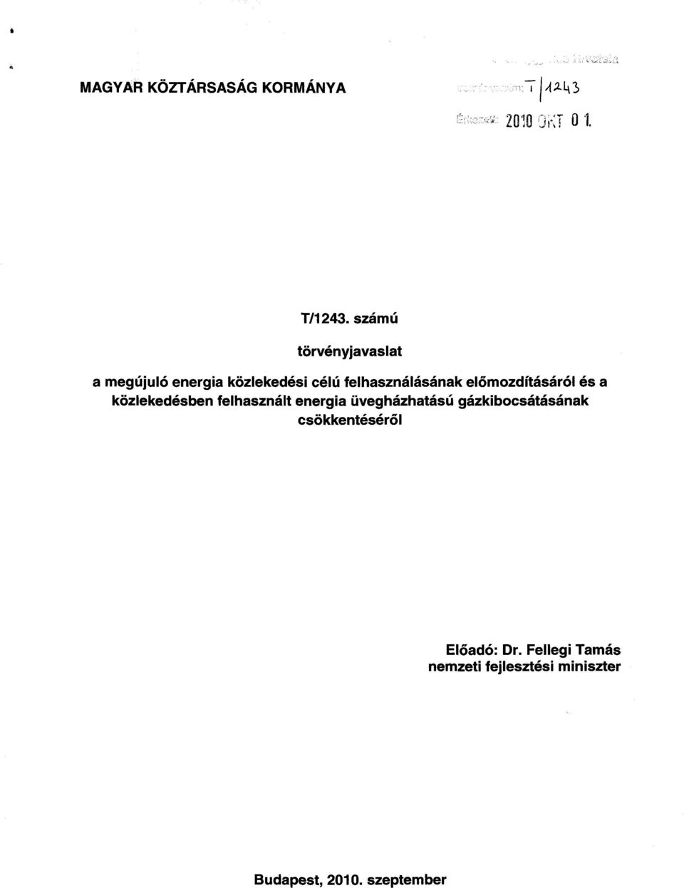 őmozdításáról és a közlekedésben felhasznált energia üvegházhatású