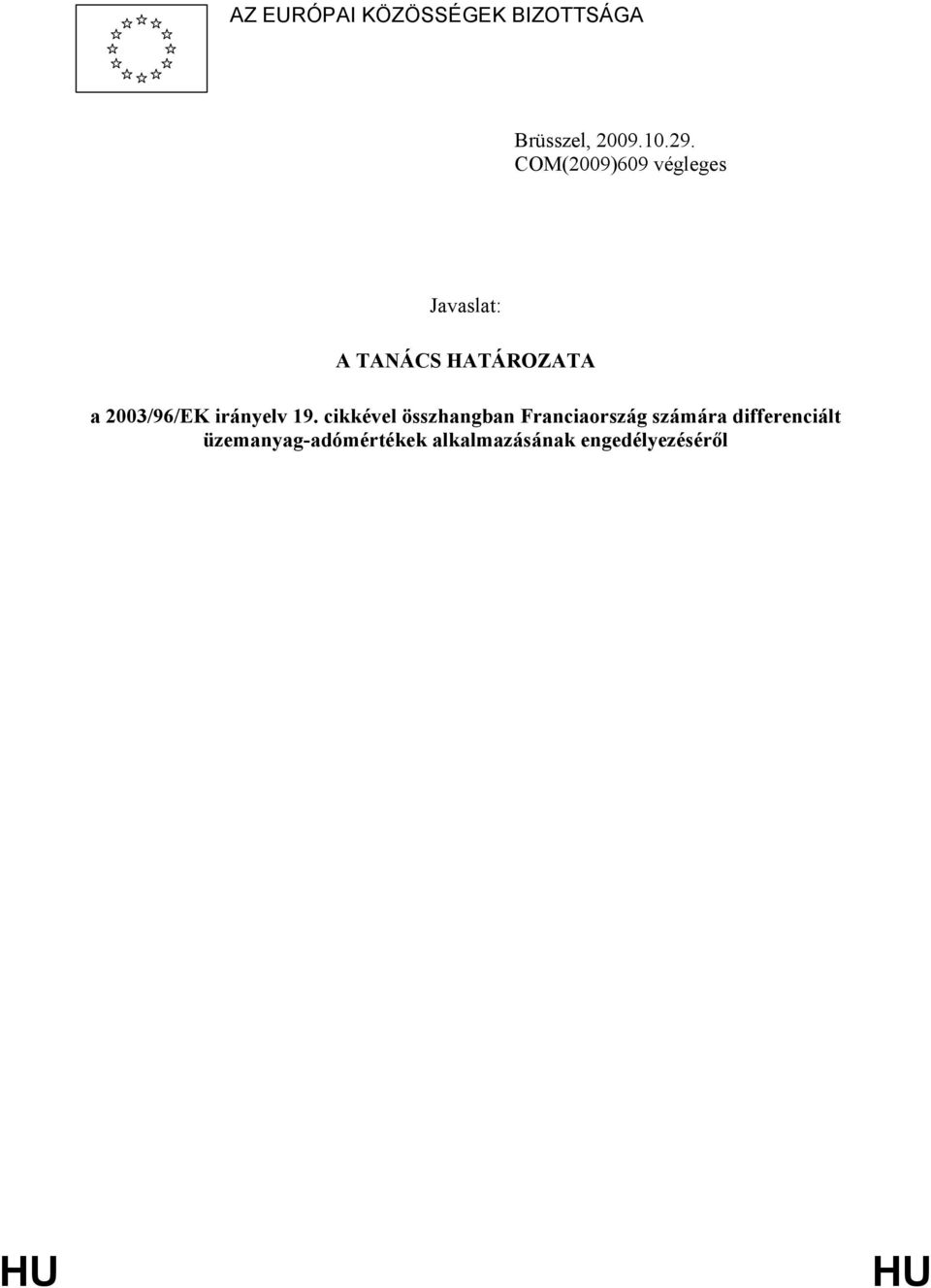 2003/96/EK irányelv 19.