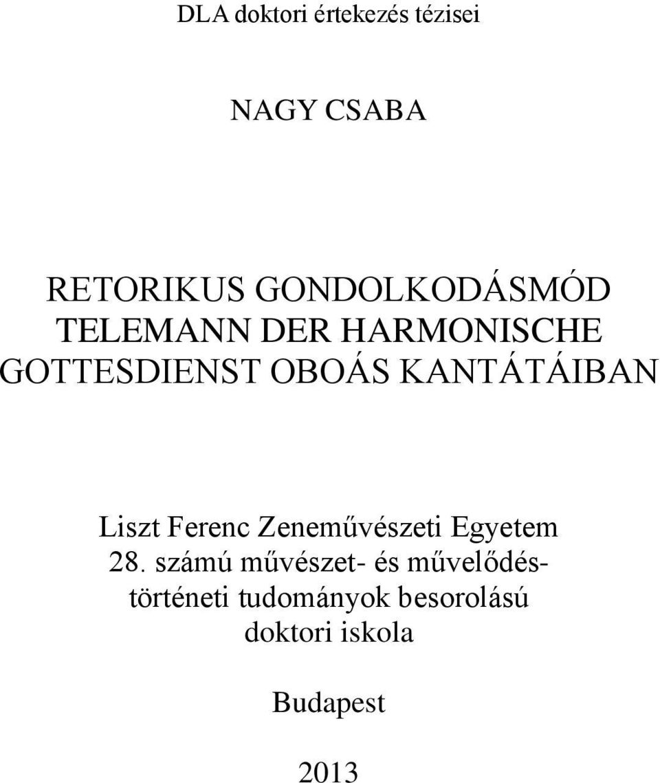 KANTÁTÁIBAN Liszt Ferenc Zeneművészeti Egyetem 28.