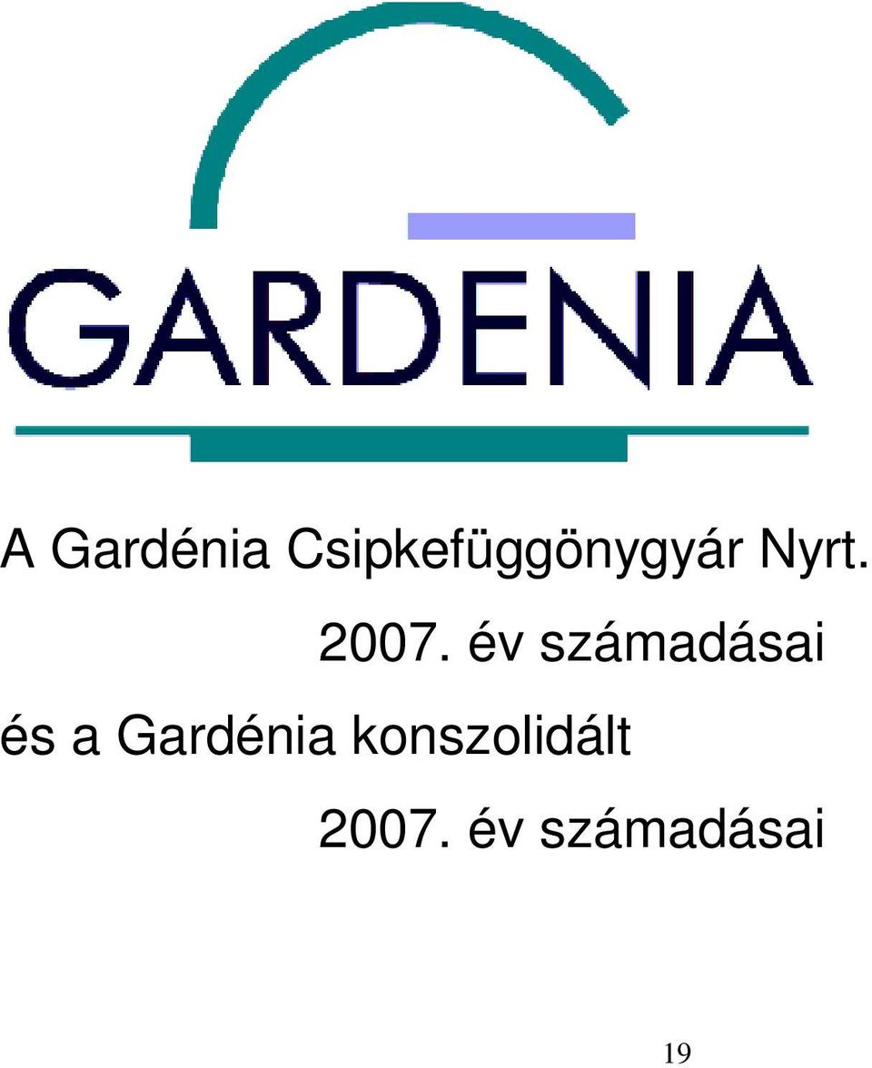 2007. év számadásai és a