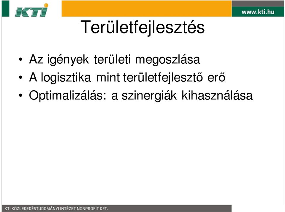 logisztika mint