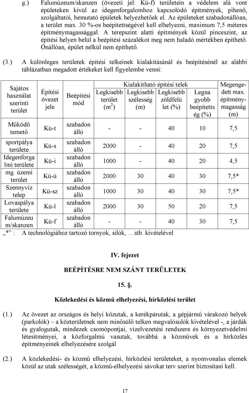 A terepszint alatti építmények közül pinceszint, az építési helyen belül a beépítési százalékot meg nem haladó mértékben építhető. Önállóan, épület nélkül nem építhető. (3.