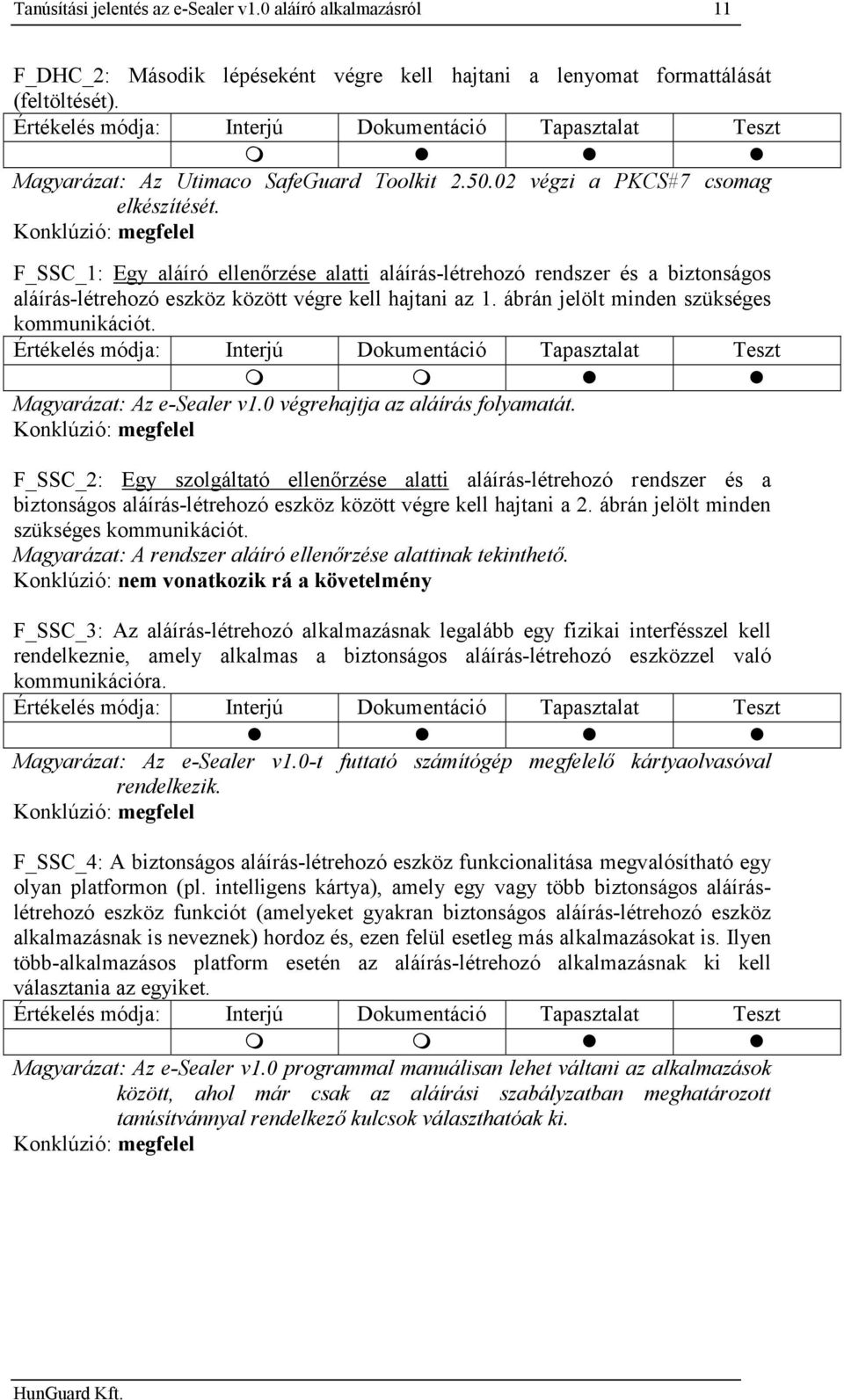 ábrán jelölt minden szükséges kommunikációt. Magyarázat: Az e-sealer v1.0 végrehajtja az aláírás folyamatát.