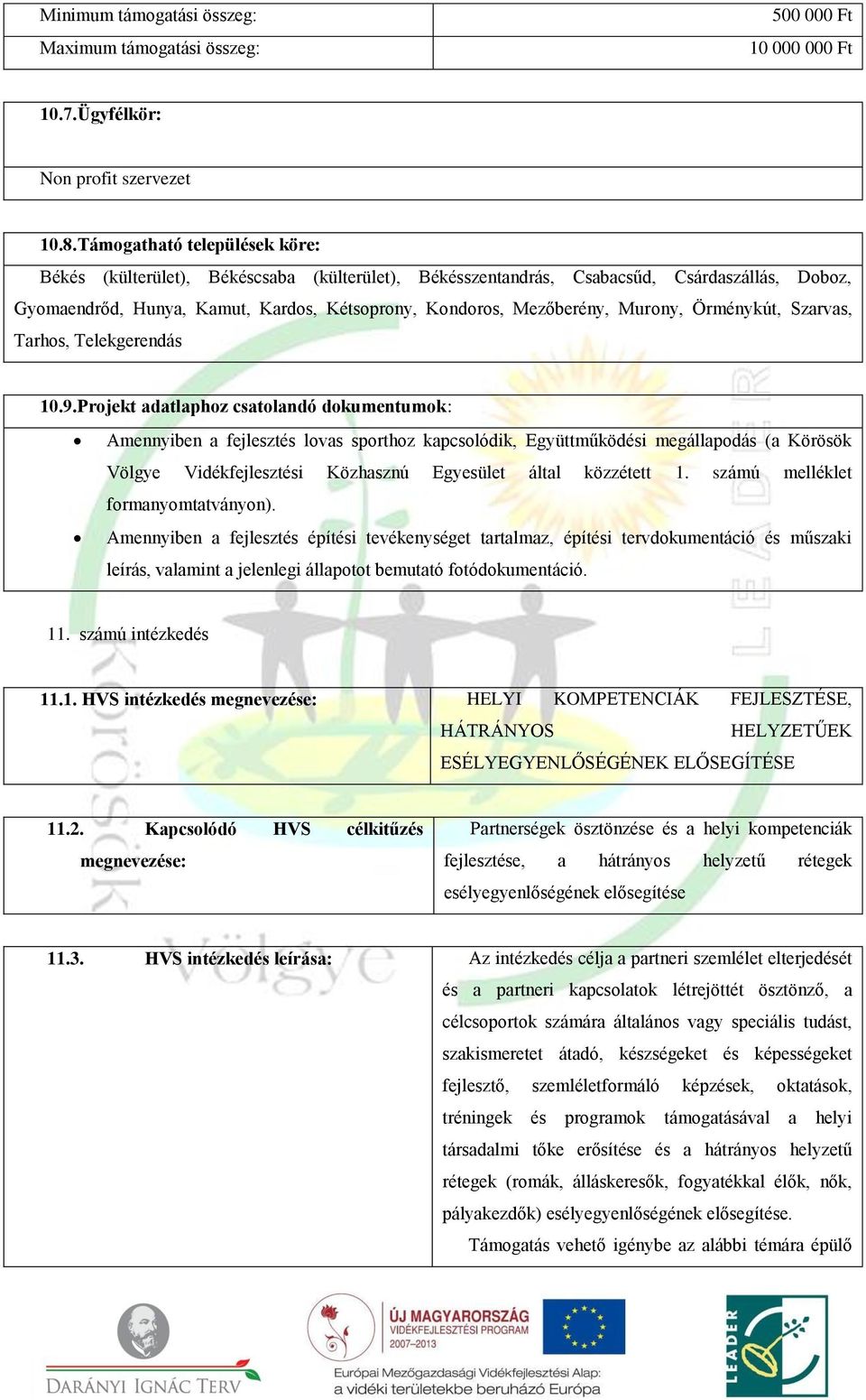 Murony, Örménykút, Szarvas, Tarhos, Telekgerendás 10.9.