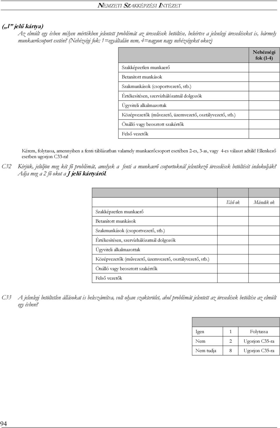 ) Értékesítésen, szervízhálózatnál dolgozók Ügyviteli alkalmazottak Középvezetők (művezető, üzemvezető, osztályvezető, stb.