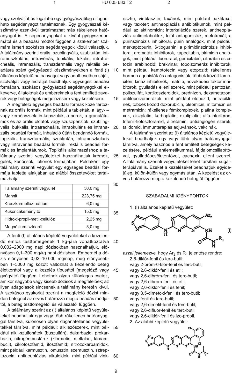 A találmány szerinti orális, szublingvális, szubkután, intramuszkuláris, intravénás, topikális, lokális, intratracheális, intranazális, transzdermális vagy rektális beadásra szánt gyógyászati