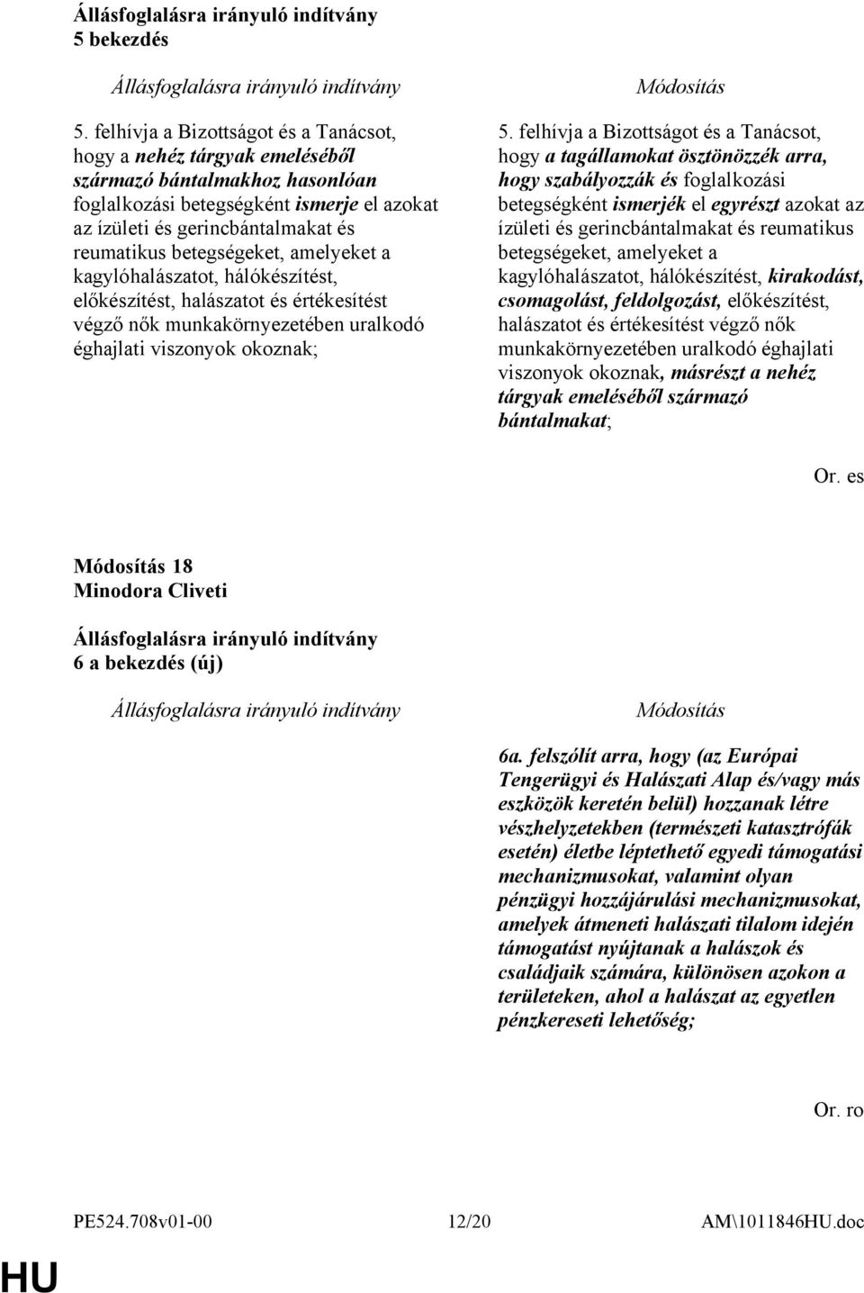 betegségeket, amelyeket a kagylóhalászatot, hálókészítést, előkészítést, halászatot és értékesítést végző nők munkakörnyezetében uralkodó éghajlati viszonyok okoznak; 5.