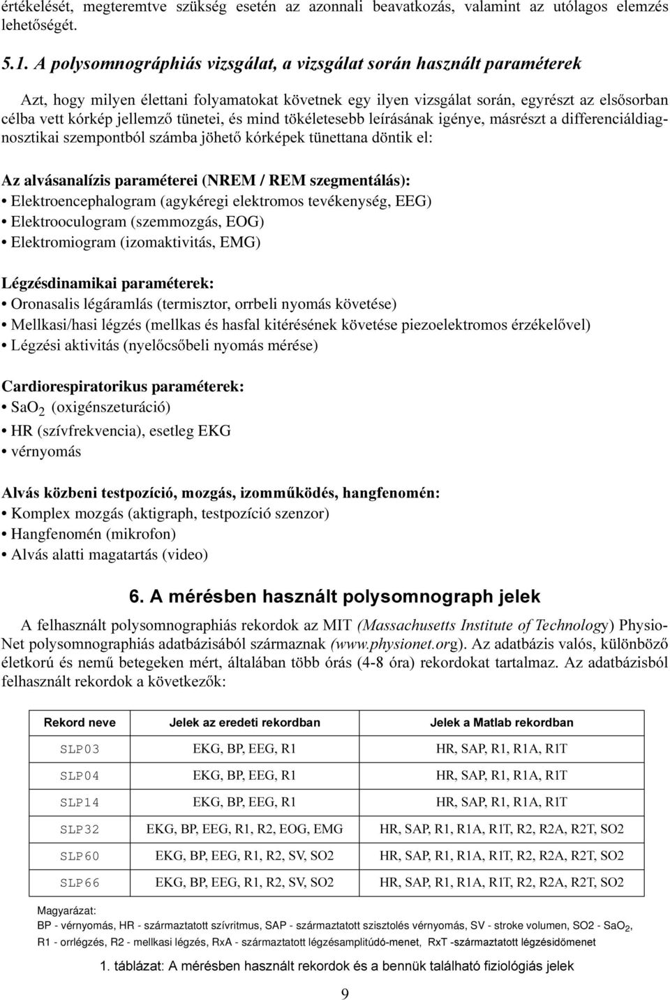 QRV]WLNDLV]HPSRQWEyOV]iPEDM KHW NyUNpSHNW QHWWDQDG QWLNHO Az alvásanalízis paraméterei (NREM / REM szegmentálás): Elektroencephalogram (agykéregi elektromos tevékenység, EEG) Elektrooculogram