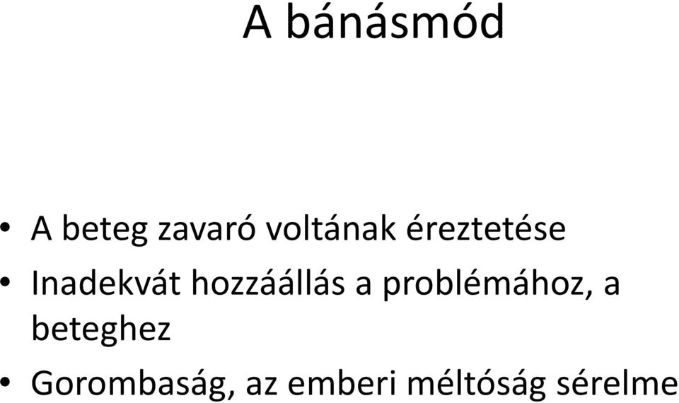 hozzáállás a problémához, a