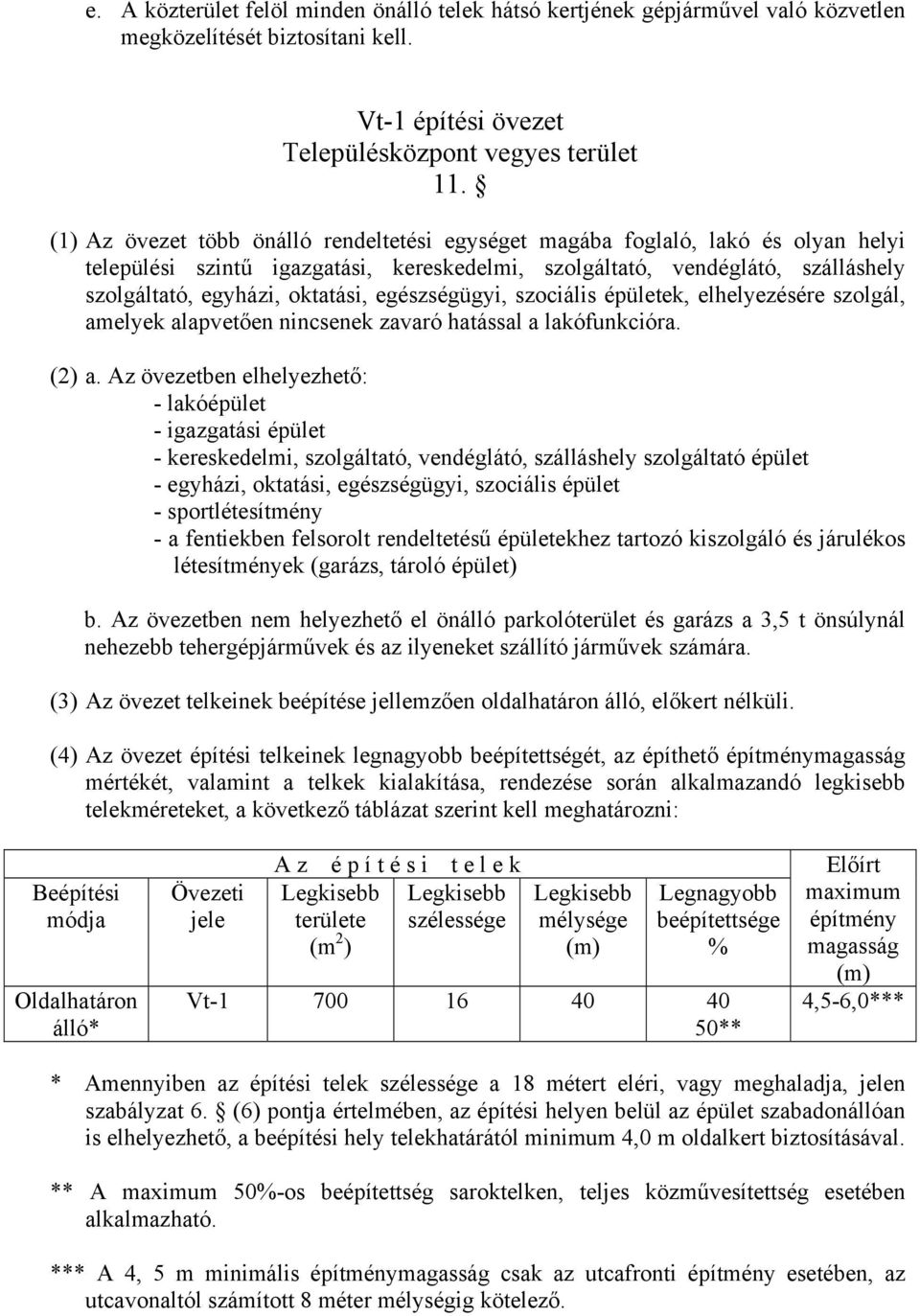 egészségügyi, szociális épületek, elhelyezésére szolgál, amelyek alapvetően nincsenek zavaró hatással a lakófunkcióra. (2) a.