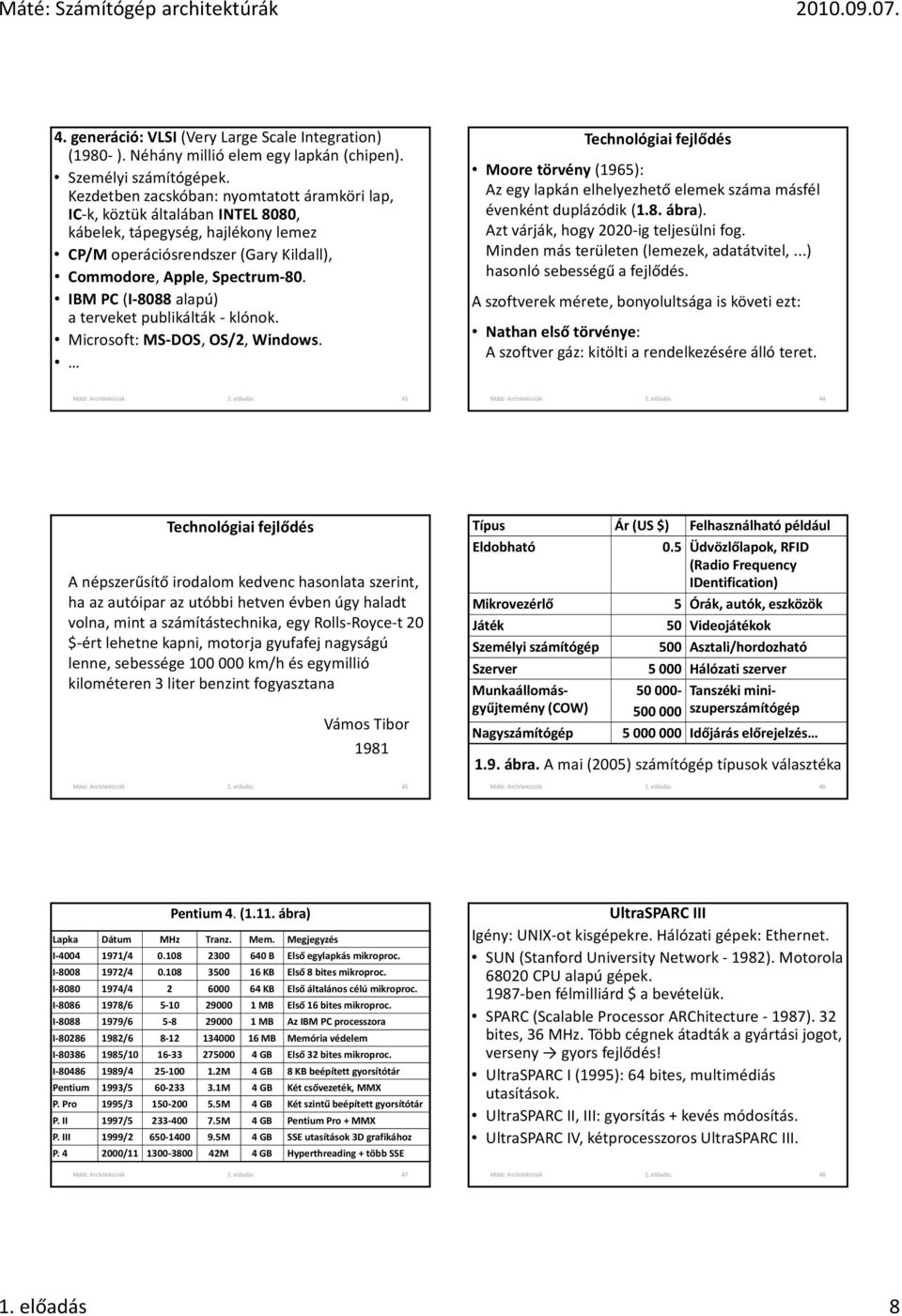 IBM PC (I 8088 alapú) a terveket publikálták klónok. Microsoft: MS DOS, OS/2, Windows.