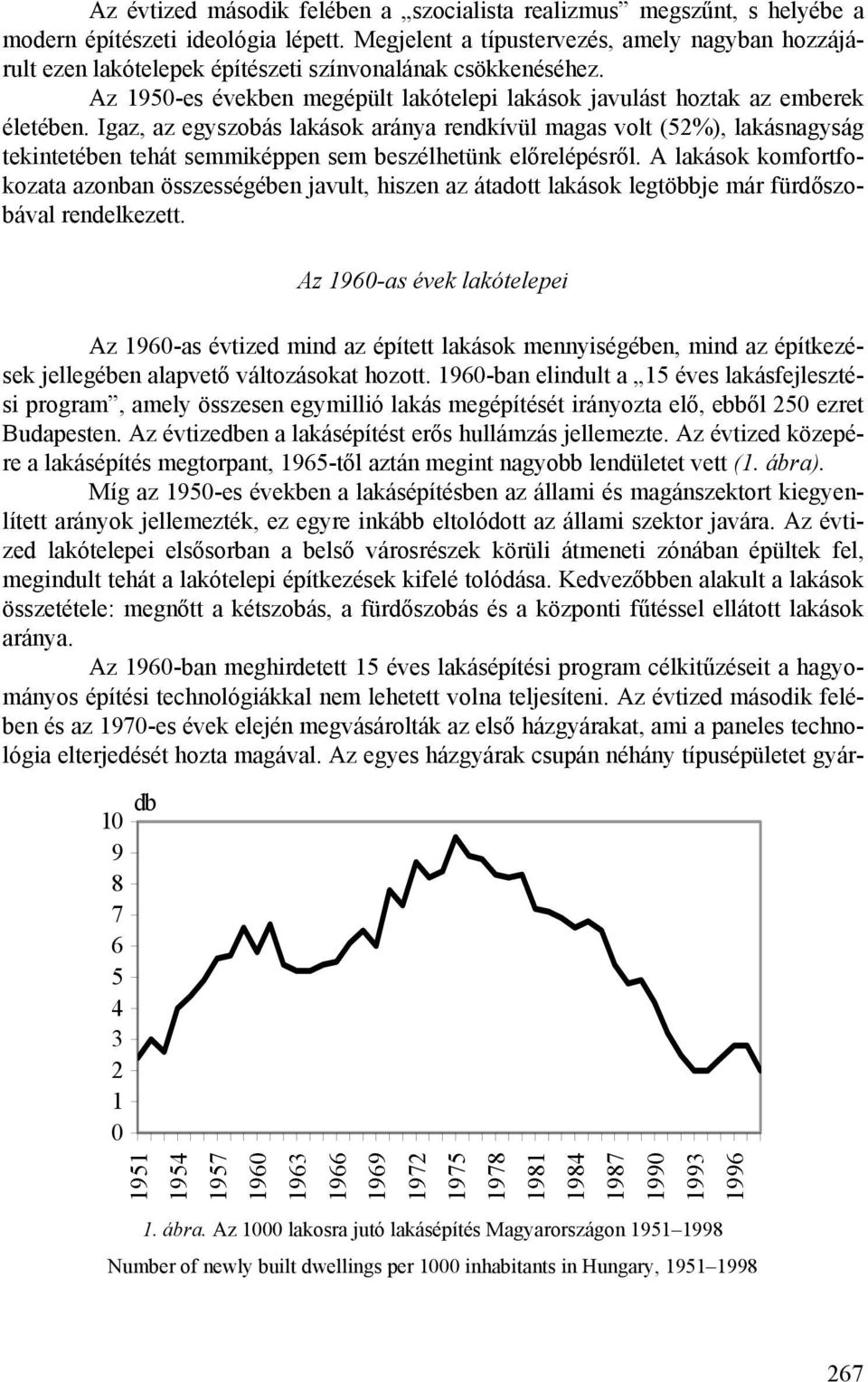 Igaz, az egyszobás lakások aránya rendkívül magas volt (52%), lakásnagyság tekintetében tehát semmiképpen sem beszélhetünk előrelépésről.