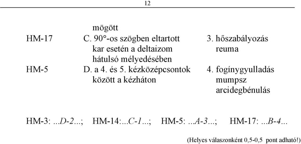 és 5. kézközépcsontok 4.