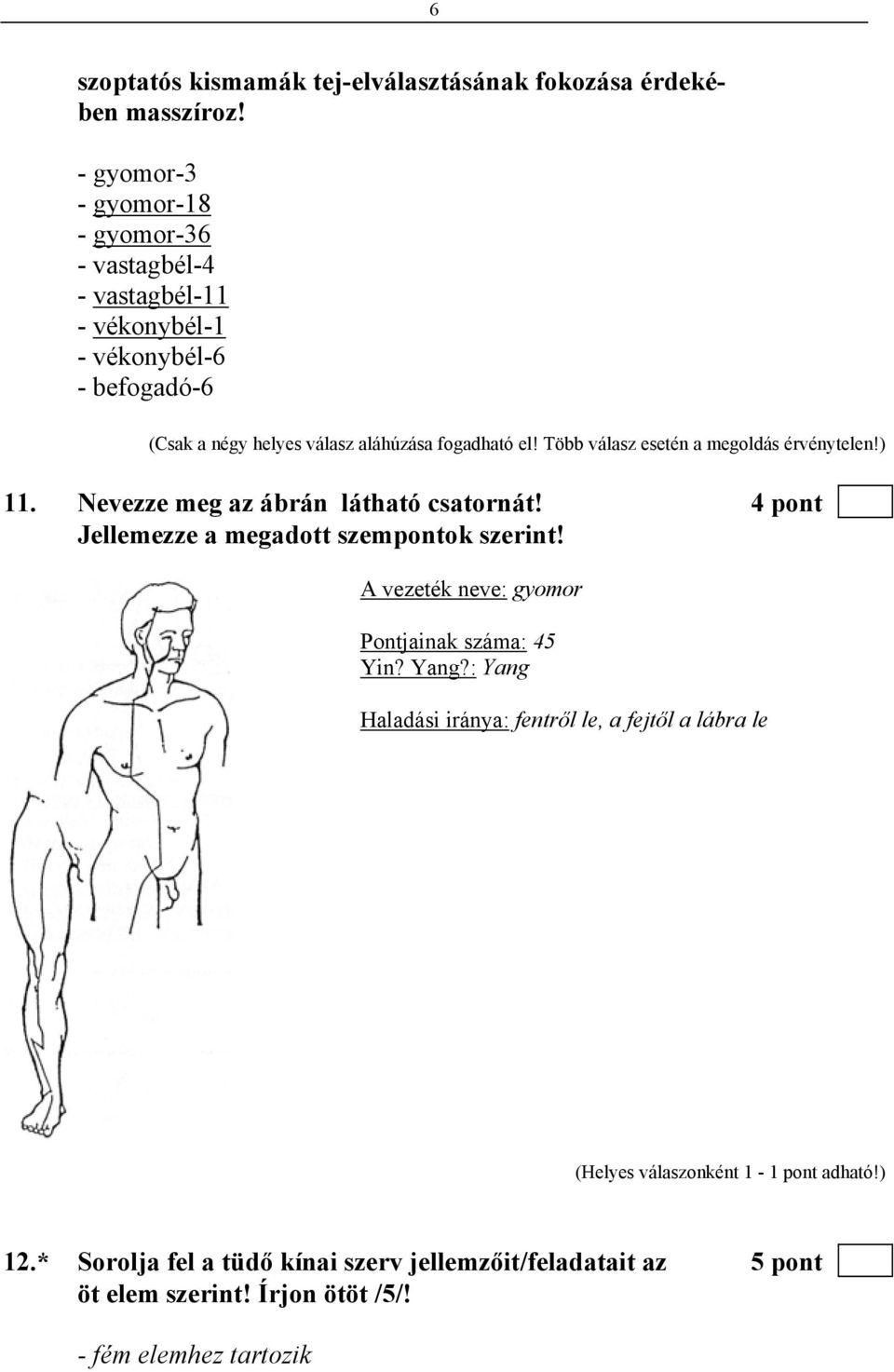 fogadható el! Több válasz esetén a megoldás érvénytelen!) 11. Nevezze meg az ábrán látható csatornát! 4 pont Jellemezze a megadott szempontok szerint!