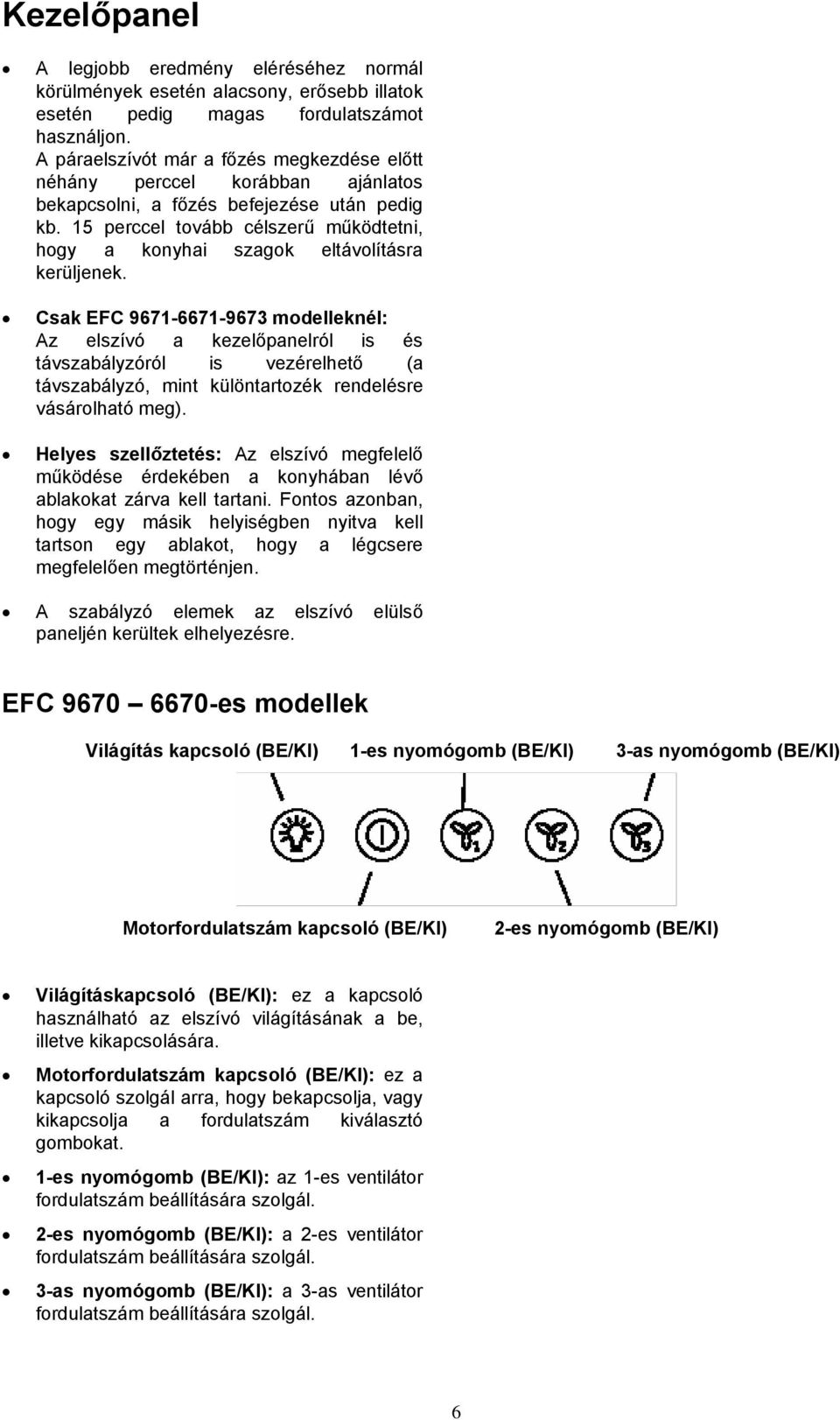 15 perccel tovább célszerű működtetni, hogy a konyhai szagok eltávolításra kerüljenek.