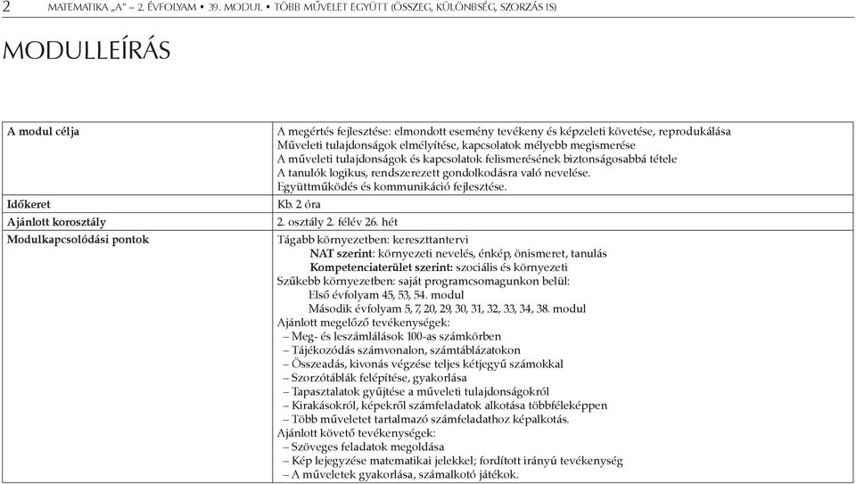 Együttműködés és kommunikáció fejlesztése. Kb. 2 óra 2. osztály 2. félév 26.