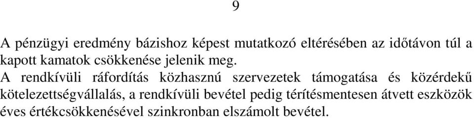 A rendkívüli ráfordítás közhasznú szervezetek támogatása és közérdekő