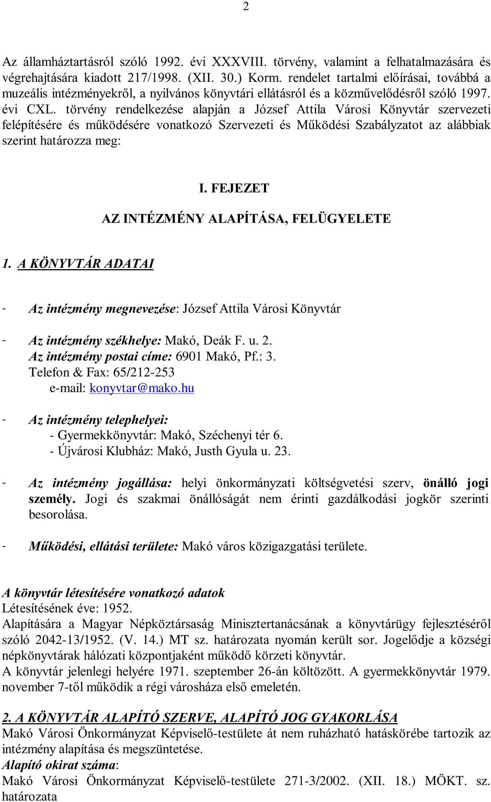 hu - - Gyermekk - - helyi Jogi besorol - Mak L Alap sz-13/1952. (V.