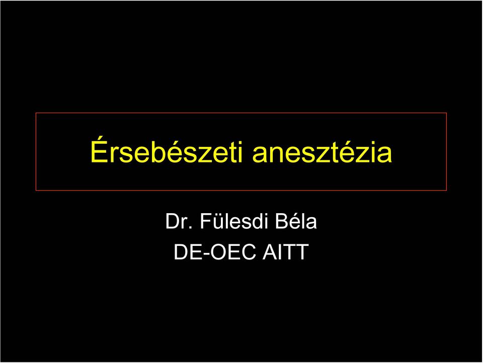 Dr. Fülesdi