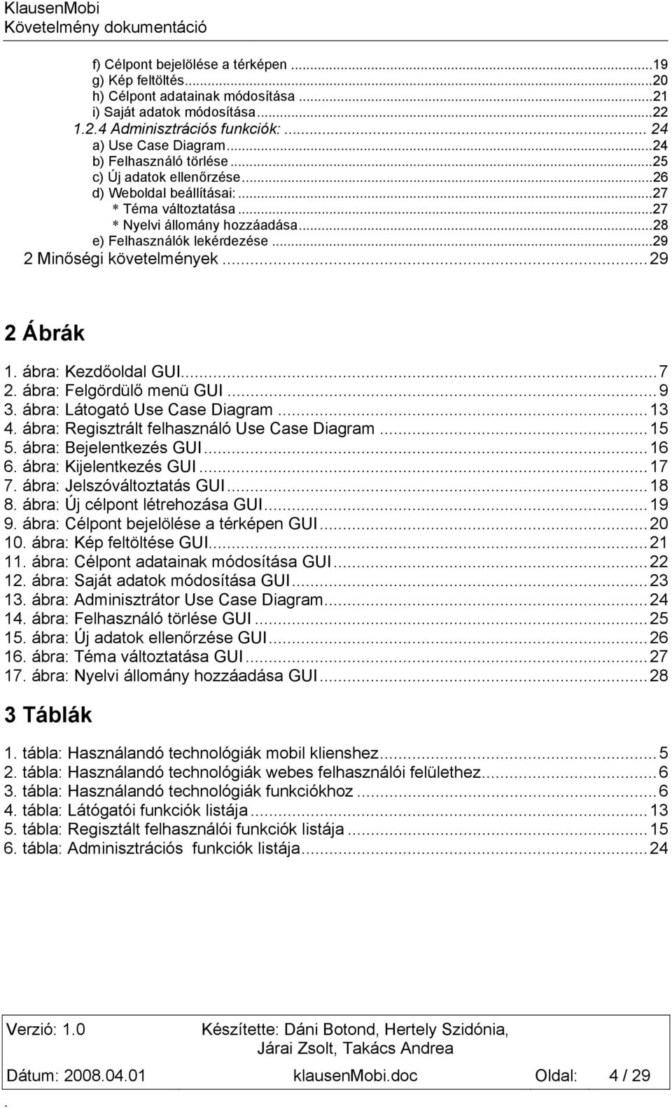 2 ábra: Felgördülő menü GUI 9 3 ábra: Látogató Use Case Diagram 13 4 ábra: Regisztrált felhasználó Use Case Diagram 15 5 ábra: Bejelentkezés GUI16 6 ábra: Kijelentkezés GUI 17 7 ábra: