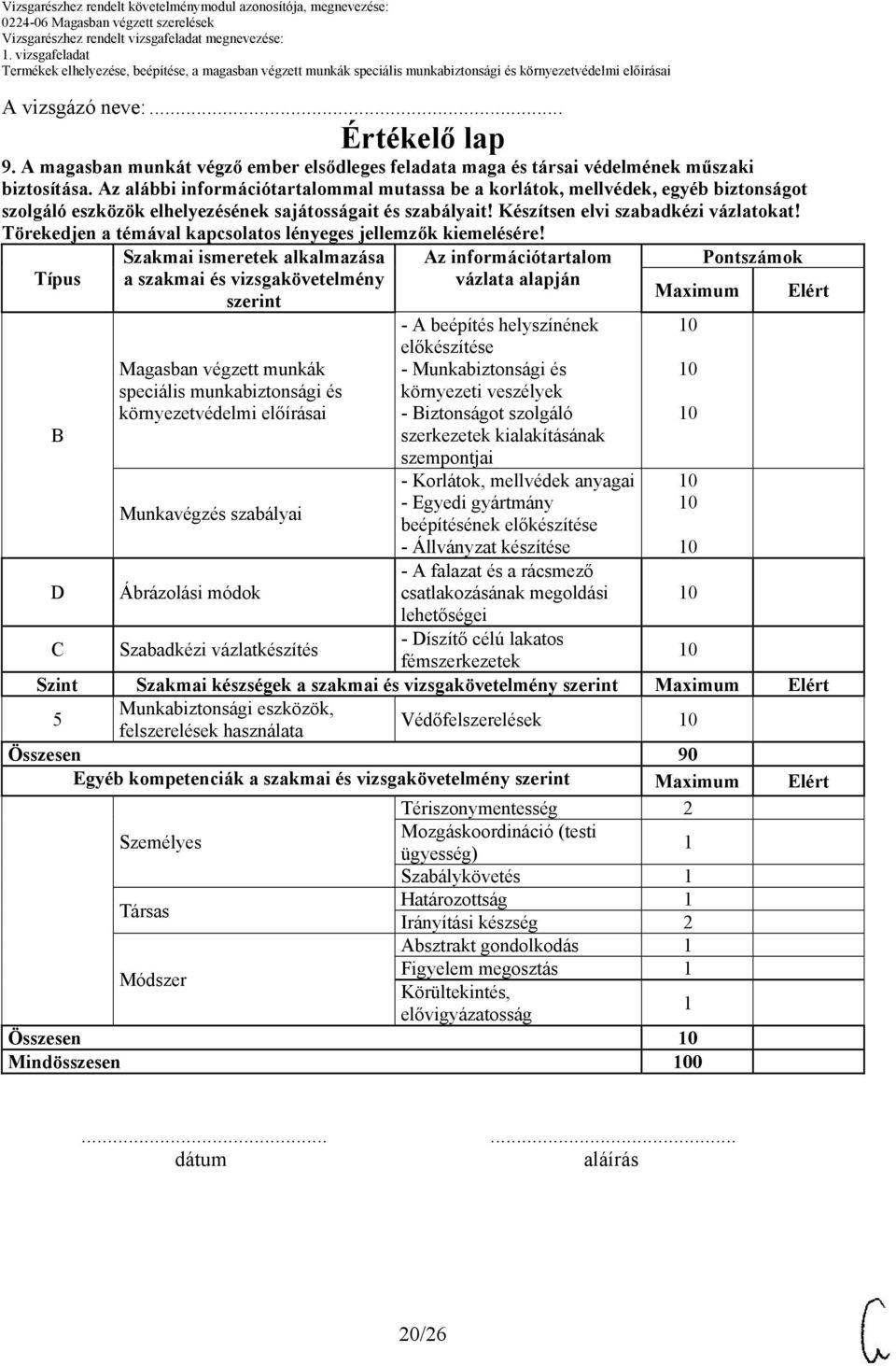 Törekedjen a témával kapcsolatos lényeges jellemzők kiemelésére!