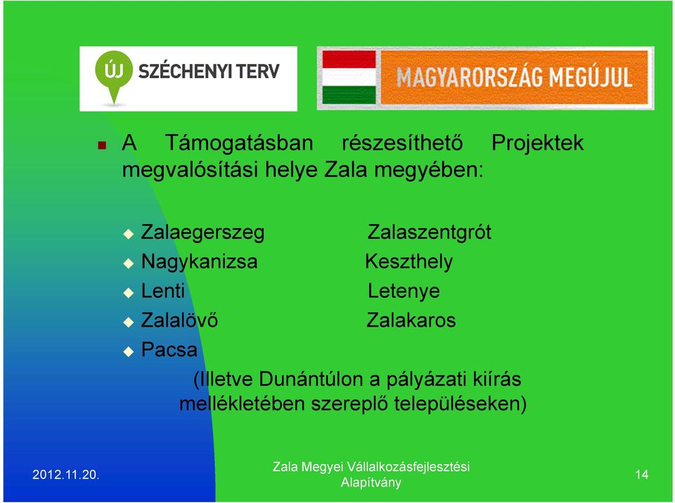 Keszthely Lenti Letenye Zalalövő Zalakaros Pacsa (Illetve