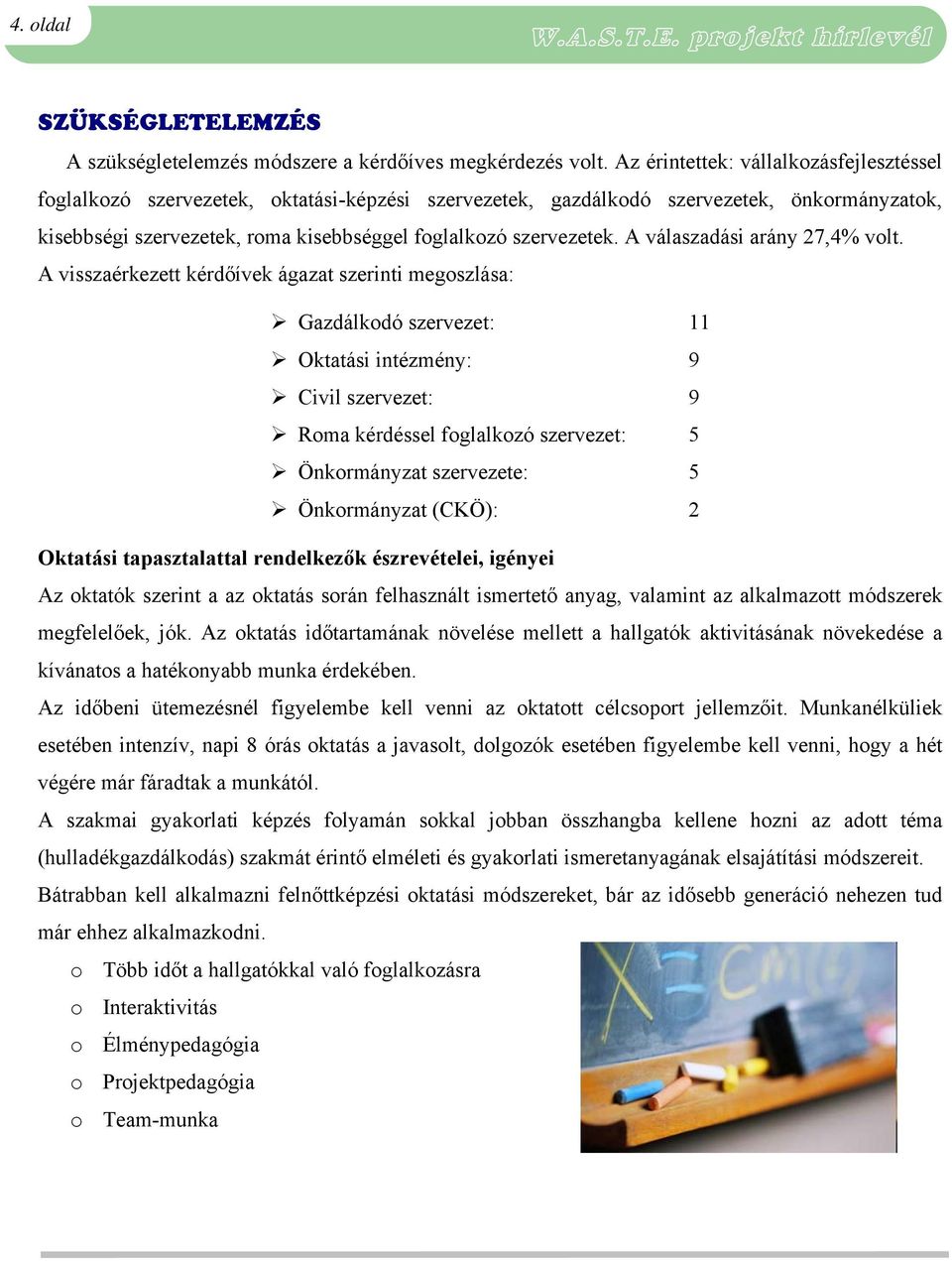 A válaszadási arány 27,4% volt.