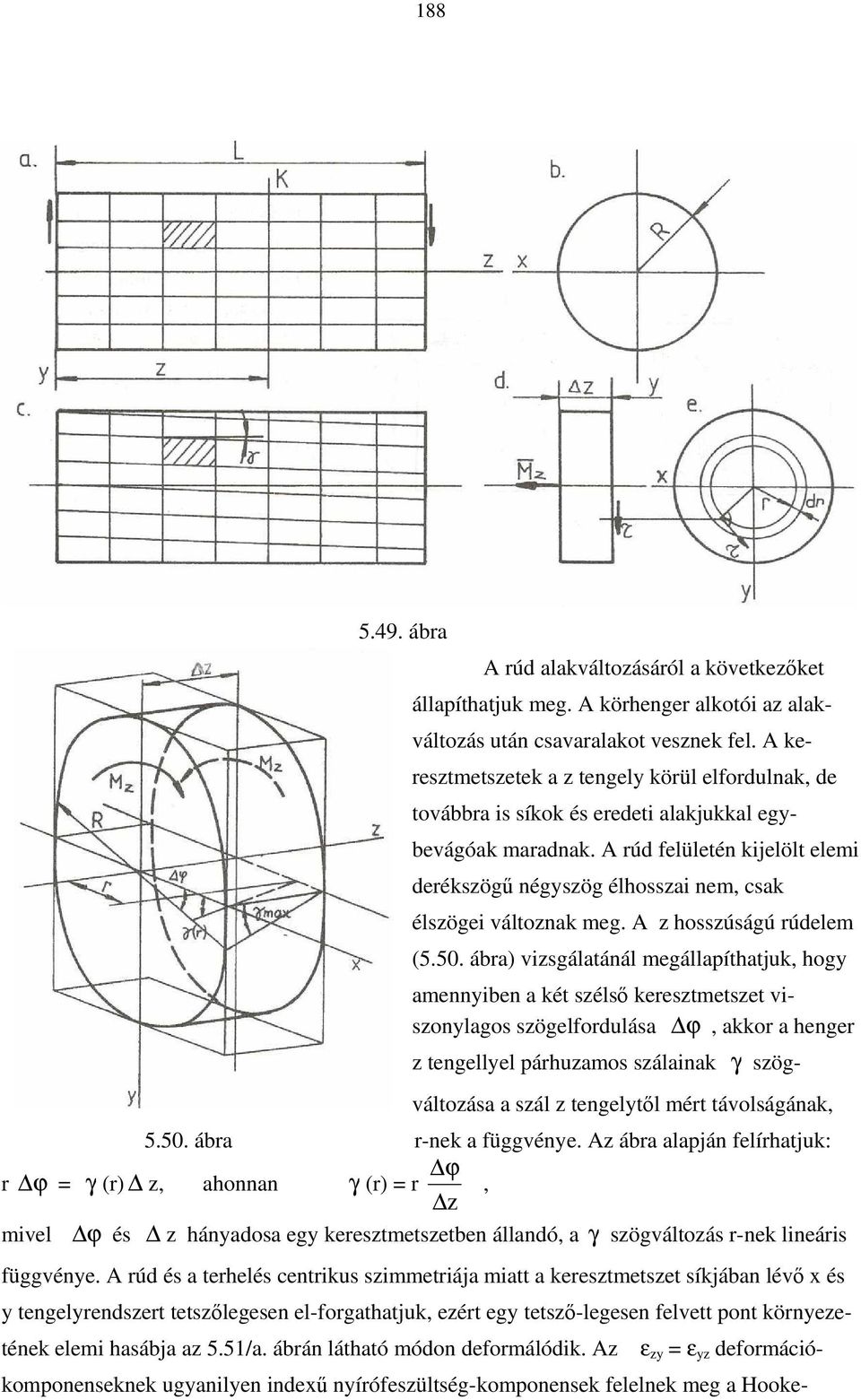 A hossúságú rúdelem (5.50.