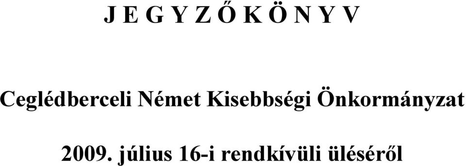 Kisebbségi Önkormányzat