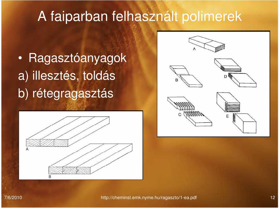 b) rétegragasztás 7/6/2010