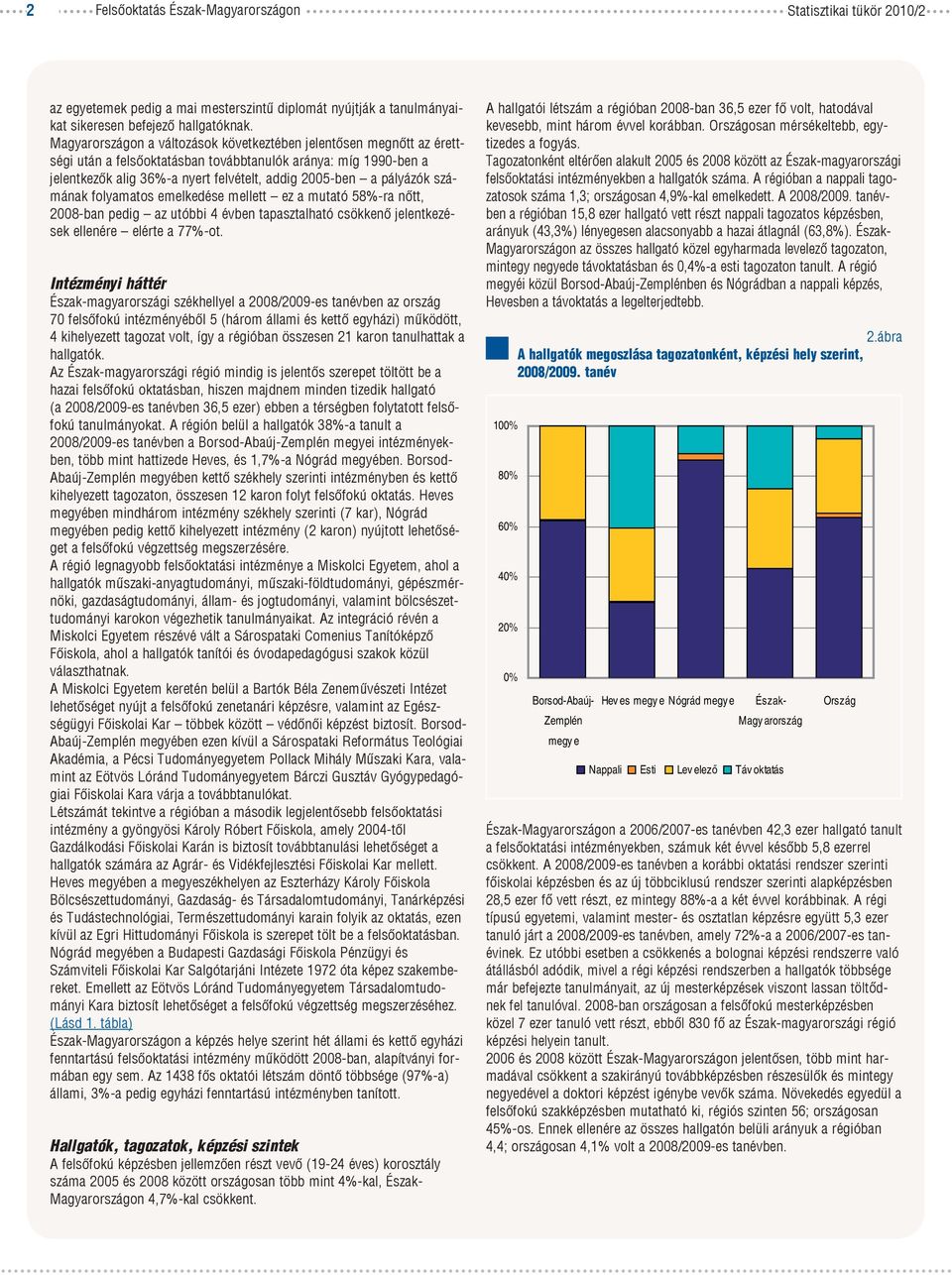 számának folyamatos emelkedése mellett ez a mutató 58%-ra nőtt, 2008-ban pedig az utóbbi 4 évben tapasztalható csökkenő jelentkezések ellenére elérte a 77%-ot.