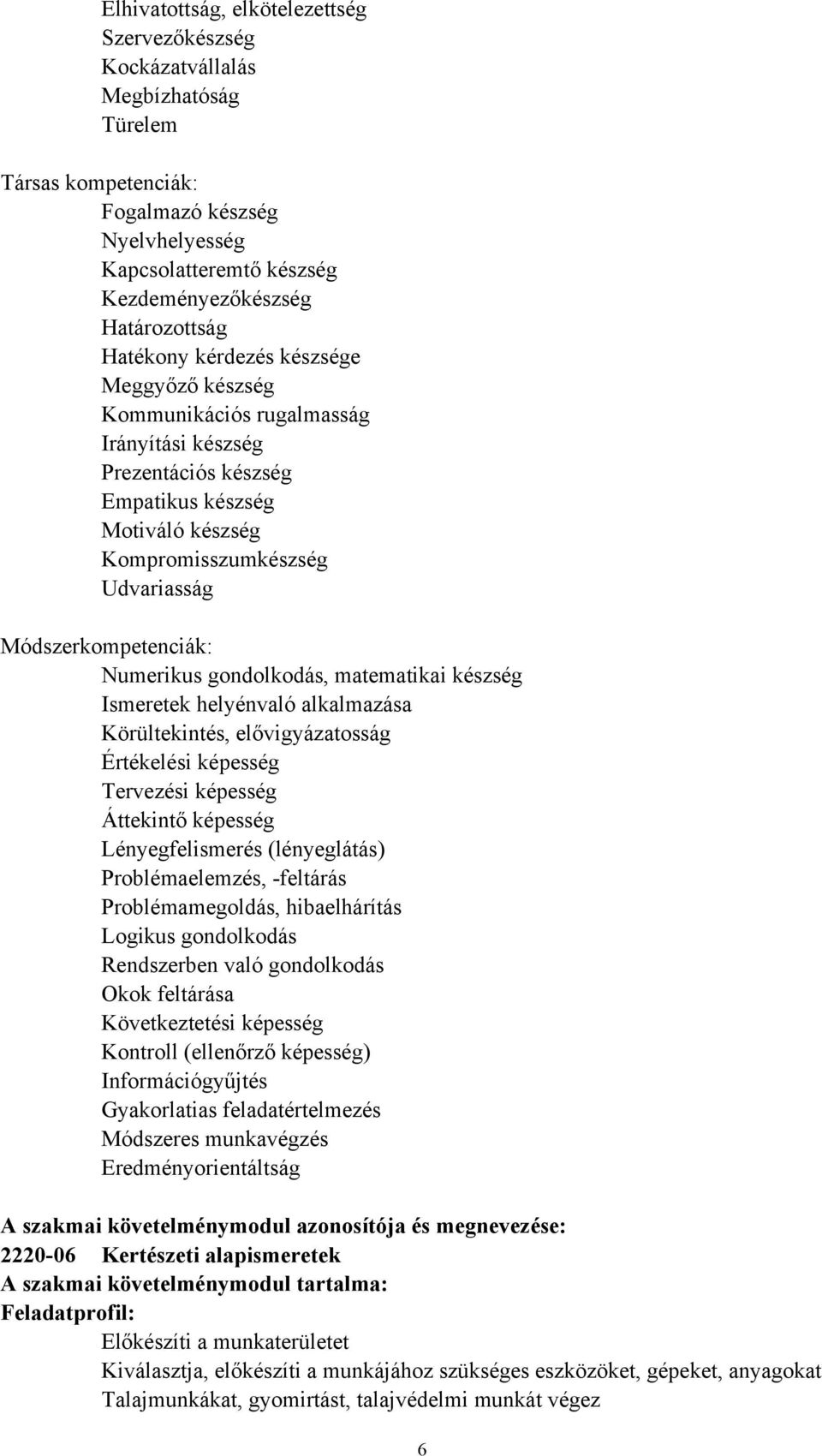 Numerikus gondolkodás, matematikai készség Körültekintés, elővigyázatosság Értékelési képesség Tervezési képesség Áttekintő képesség Lényegfelismerés (lényeglátás) Problémaelemzés, feltárás