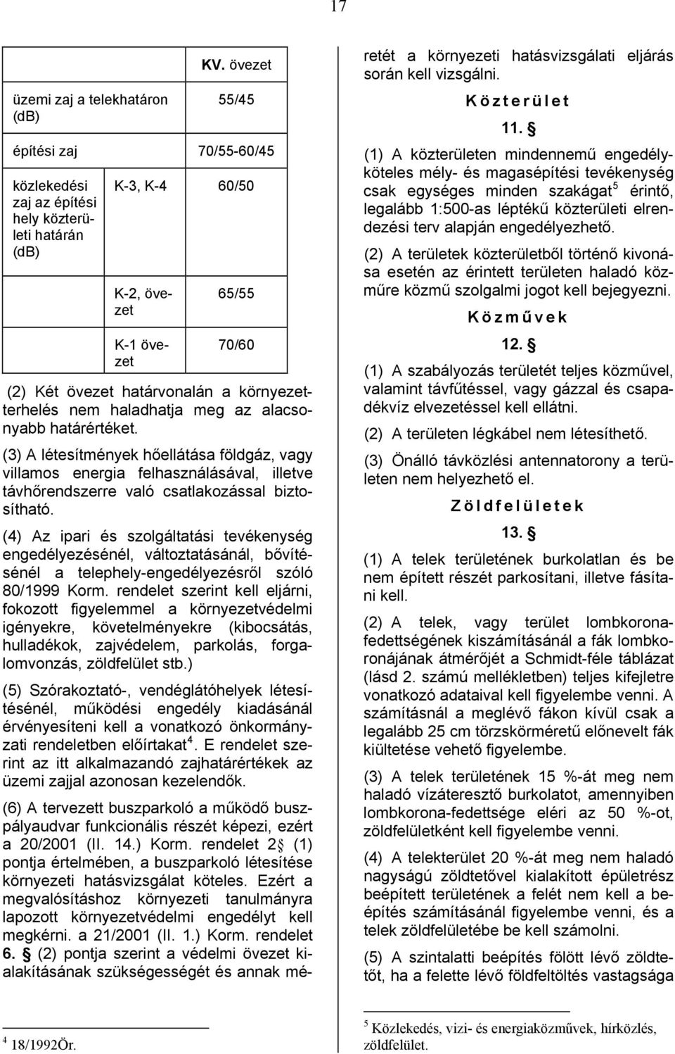 haladhatja meg az alacsonyabb határértéket. (3) A létesítmények hőellátása földgáz, vagy villamos energia felhasználásával, illetve távhőrendszerre való csatlakozással biztosítható.