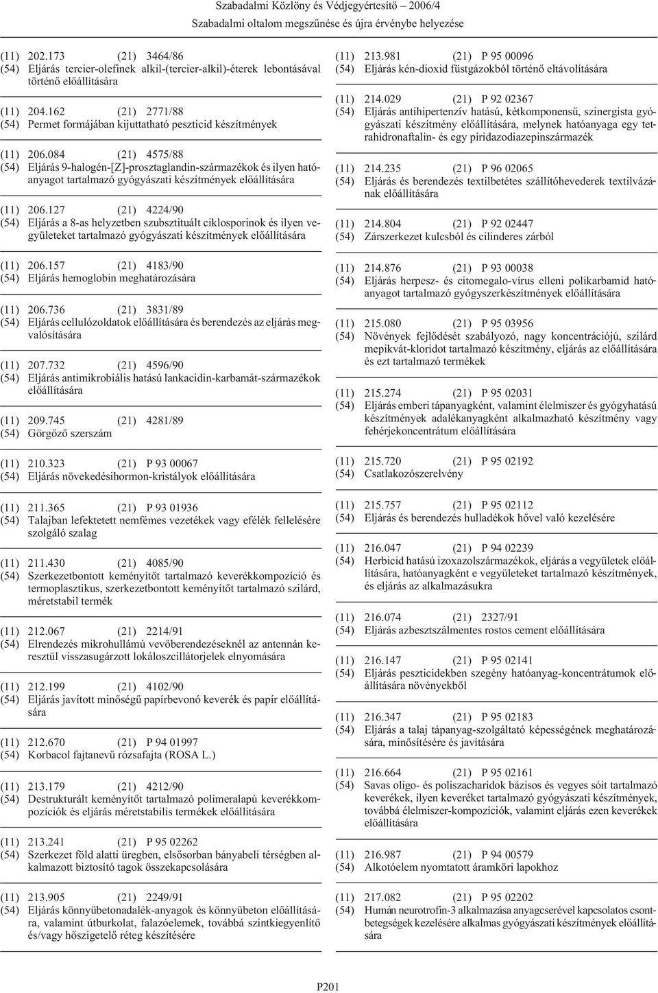 127 (21) 4224/90 (54) Eljárás a 8-as helyzetben szubsztituált ciklosporinok és ilyen vegyületeket tartalmazó gyógyászati készítmények (11) 206.