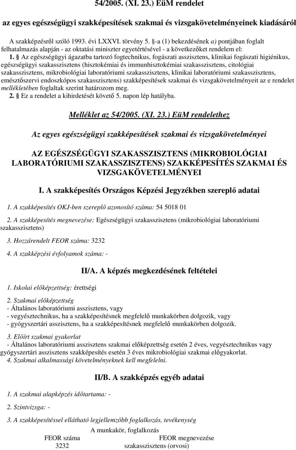 Az egészségügyi ágazatba tartozó fogtechnikus, fogászati asszisztens, klinikai fogászati higiénikus, egészségügyi szakasszisztens (hisztokémiai és immunhisztokémiai szakasszisztens, citológiai