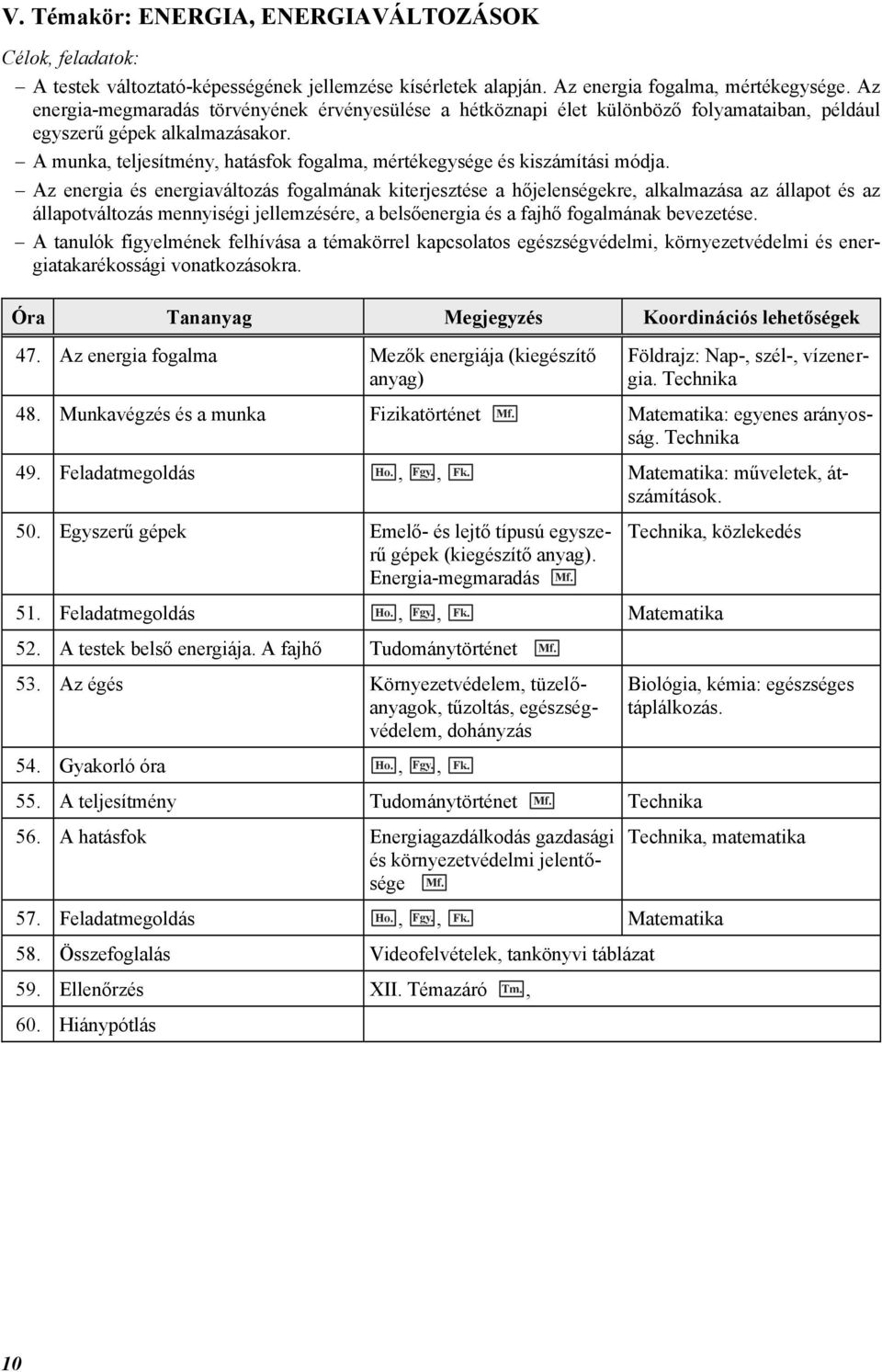 A munka, teljesítmény, hatásfok fogalma, mértékegysége és kiszámítási módja.