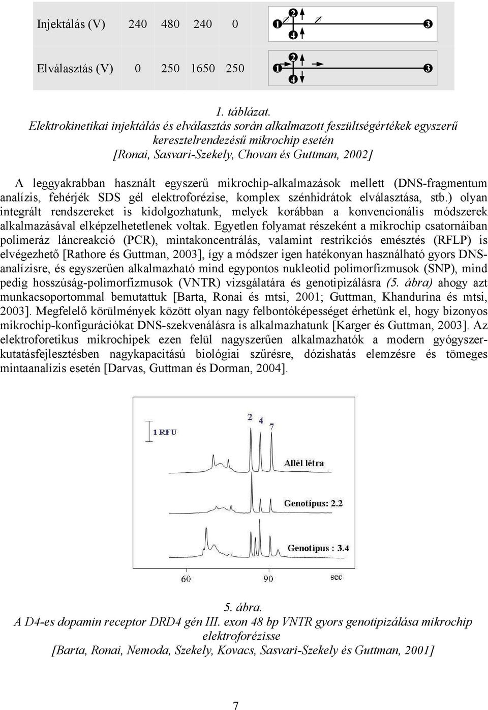 egyszerű mikrochip-alkalmazások mellett (DNS-fragmentum analízis, fehérjék SDS gél elektroforézise, komplex szénhidrátok elválasztása, stb.