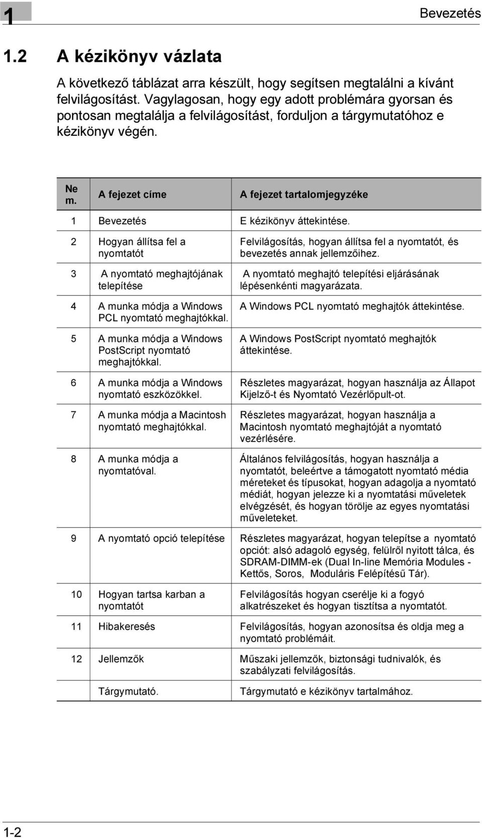 A fejezet címe A fejezet tartalomjegyzéke 1 Bevezetés E kézikönyv áttekintése.