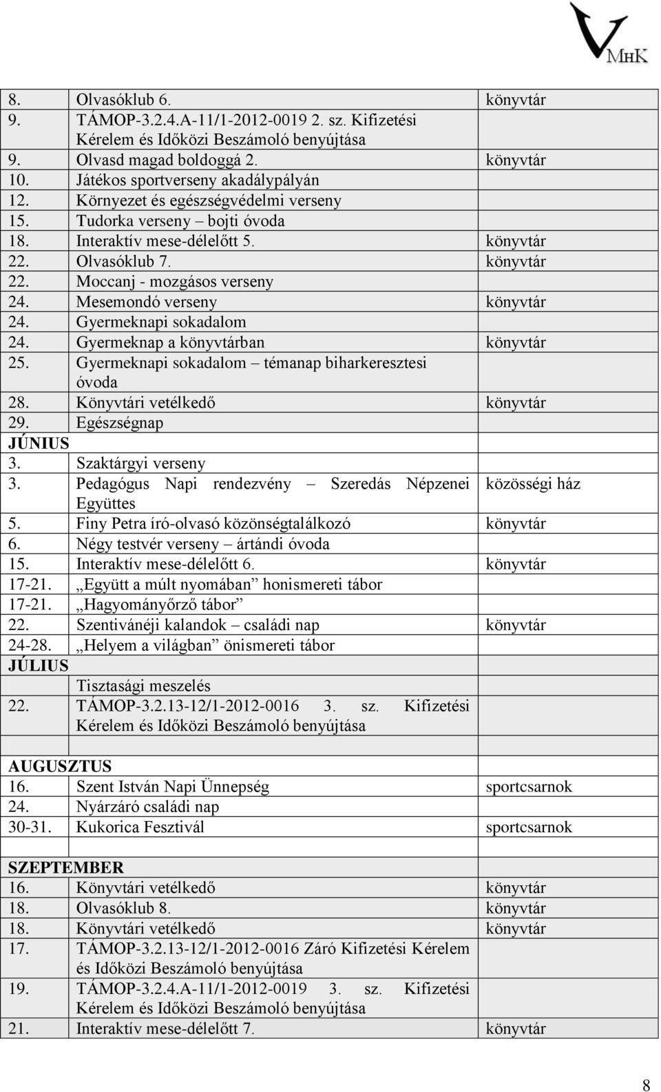 Mesemondó verseny könyvtár 24. Gyermeknapi sokadalom 24. Gyermeknap a könyvtárban könyvtár 25. Gyermeknapi sokadalom témanap biharkeresztesi óvoda 28. Könyvtári vetélkedő könyvtár 29.