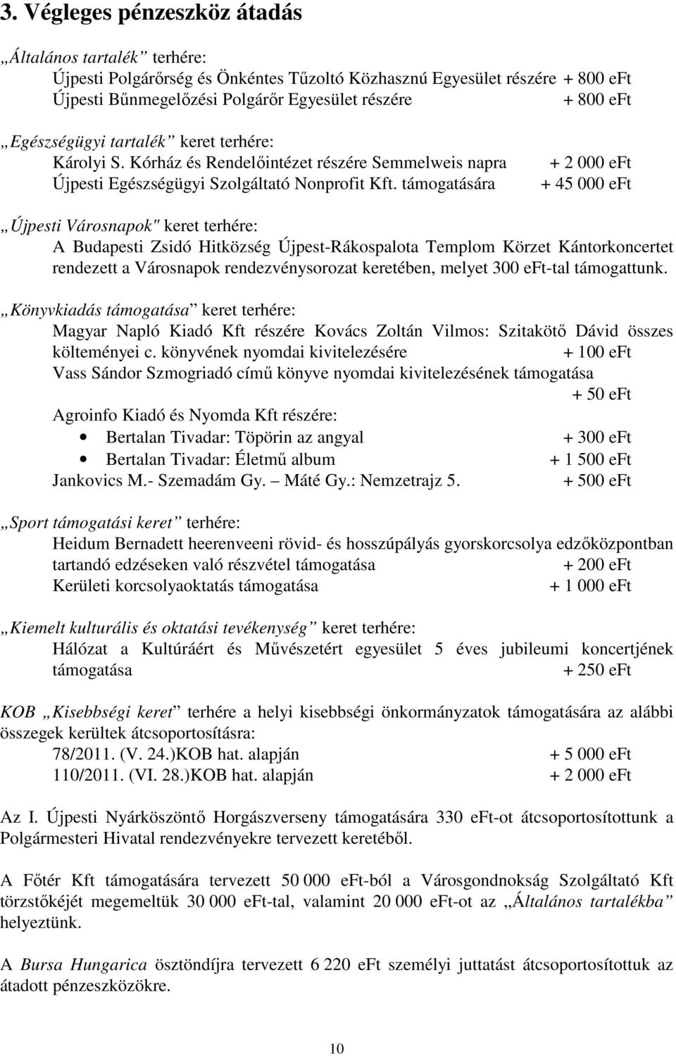 támogatására + 2 000 eft + 45 000 eft Újpesti Városnapok" keret terhére: A Budapesti Zsidó Hitközség Újpest-Rákospalota Templom Körzet Kántorkoncertet rendezett a Városnapok rendezvénysorozat