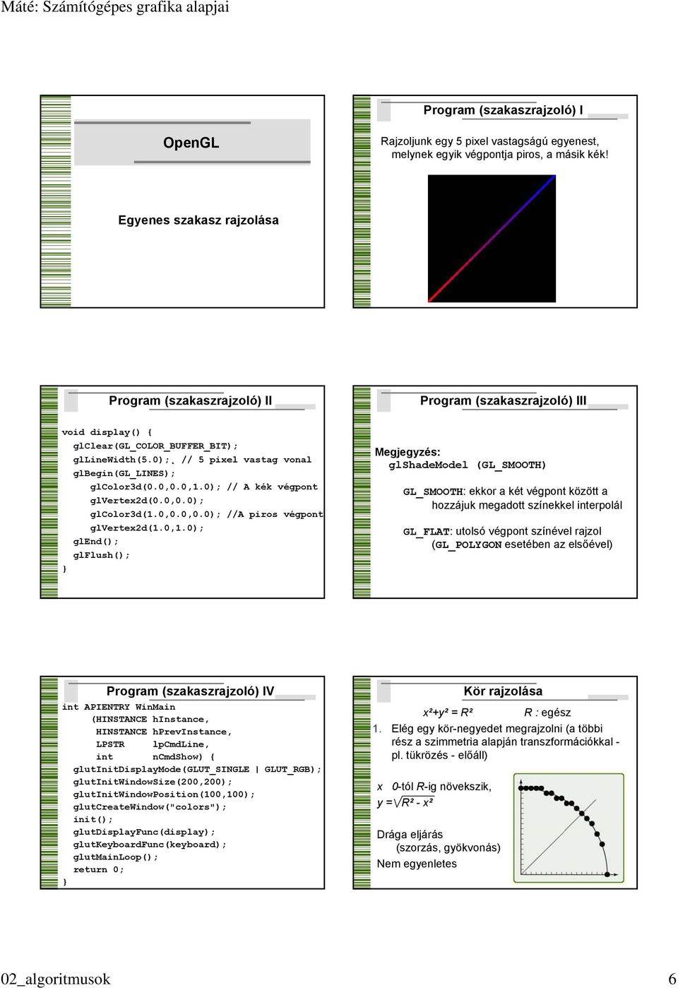 0); // 5 pixel vastag vonal glbegin(gl_lines); glcolor3d(0.0,0.0,1.