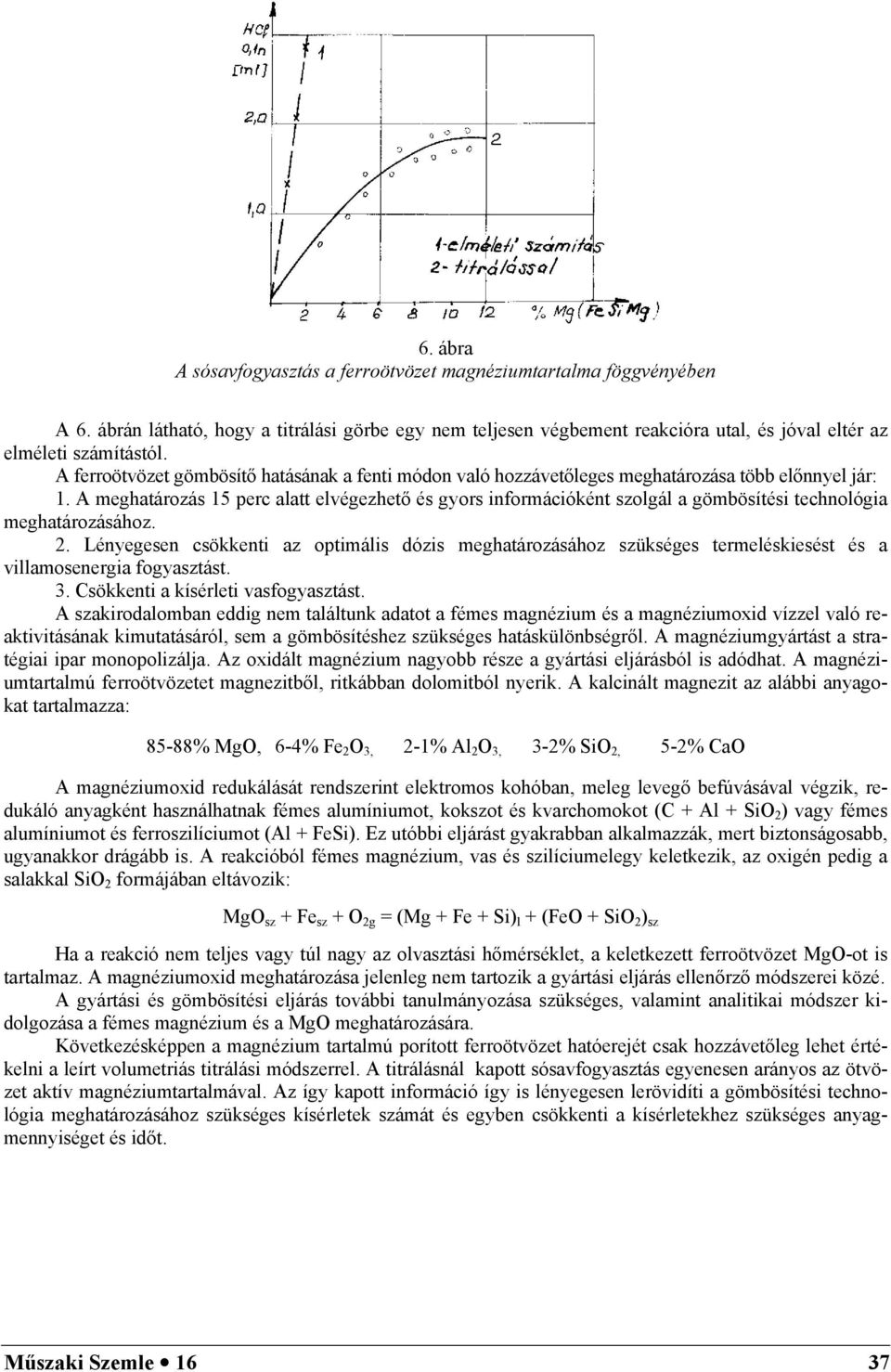 A meghatározás 15 perc alatt elvégezhető és gyors információként szolgál a gömbösítési technológia meghatározásához. 2.